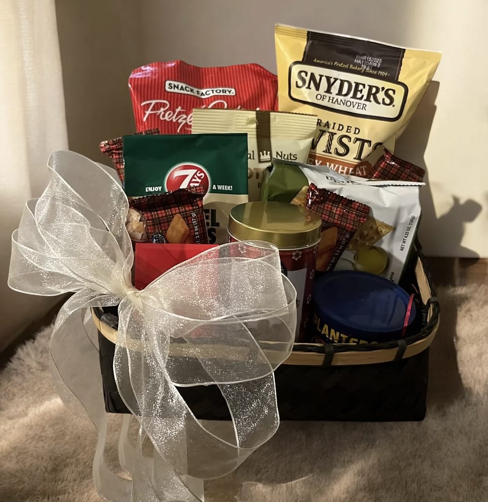 Snack Basket Snack Basket - Show your love with a snack basket full of goodies and treats for your loved one.