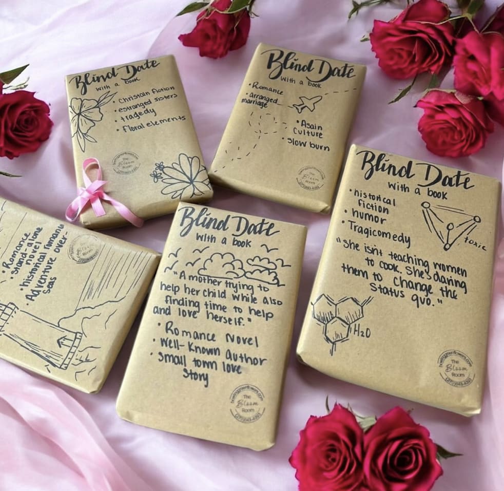 Blind Date with a Book Blind Date with a Book - These are the perfect gift for your book loving loved one! These books are a surprise to open and include a metal bookmark and a book