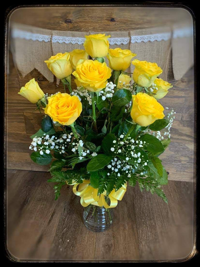 Sunny Day Sunny Day - Send some happiness and cheer! With this dozen beautiful and bright yellow roses!