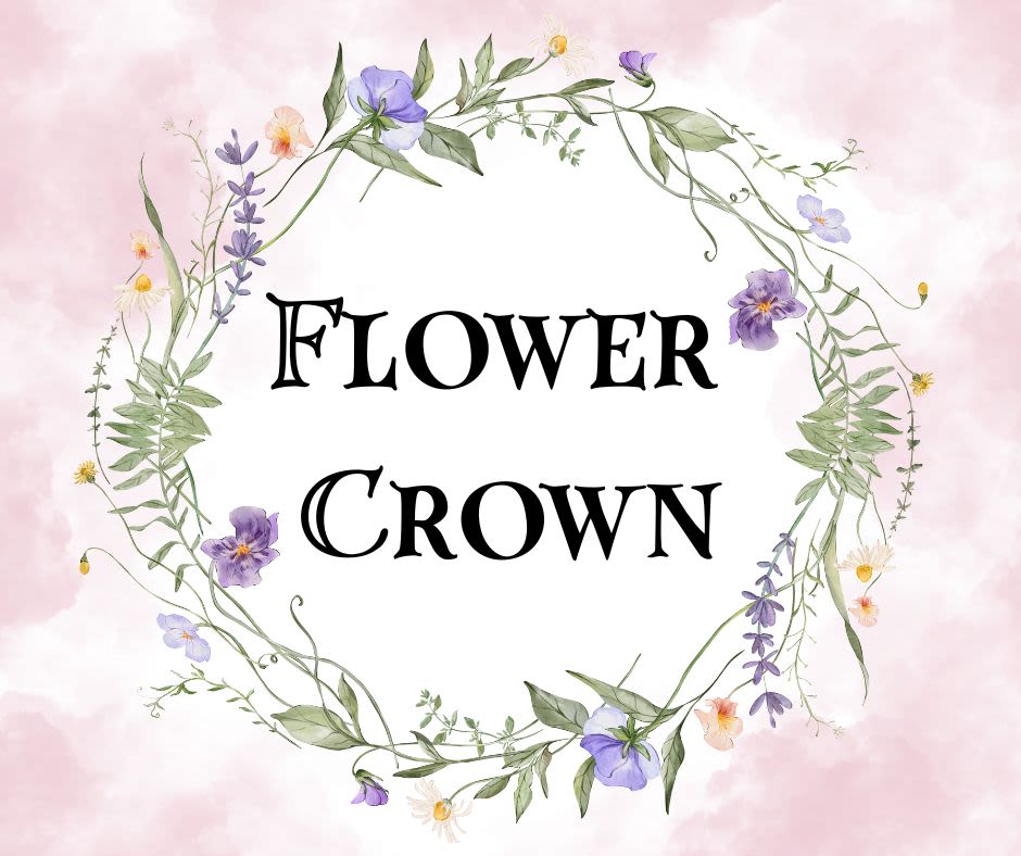 Summer Flower Crown  - Looking to add a touch of whimsy to your look? Try one of on our flower crowns—perfect for any occasion! Each crown features a cheerful mix of colorful, seasonal  blooms and a ribbon for a festive finish. The adjustable ribbon ensures a comfortable, one-size-fits-all fit.  Have a favorite color or flower in mind? Let us know—we’re happy to customize it just for you!