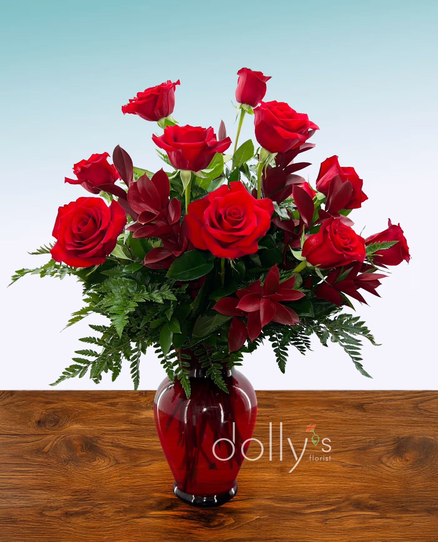 Classic Dozen Long-Stem Red Rose Bouquet Classic Dozen Long-Stem Red Rose Bouquet - A symbol of lasting love and undying affection.