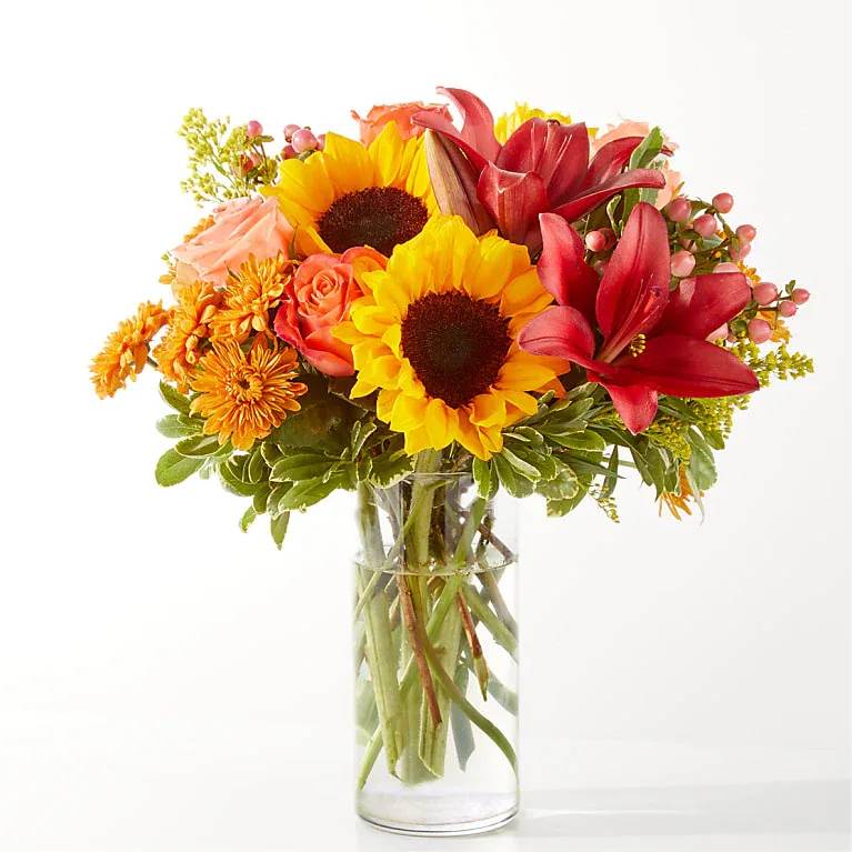 Acorn Lane Bouquet Acorn Lane Bouquet - Sunshine at their doorstep, our Acorn Lane Bouquet delivers gorgeous blooms packed full of the shades of the season.