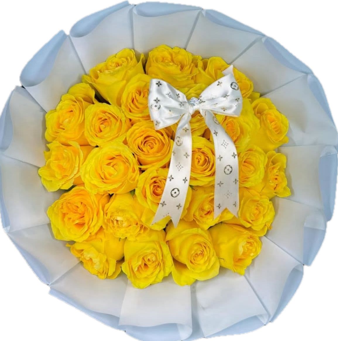 Pretty Yellow Bouquet  - 2 dozen yellow roses bouquet 