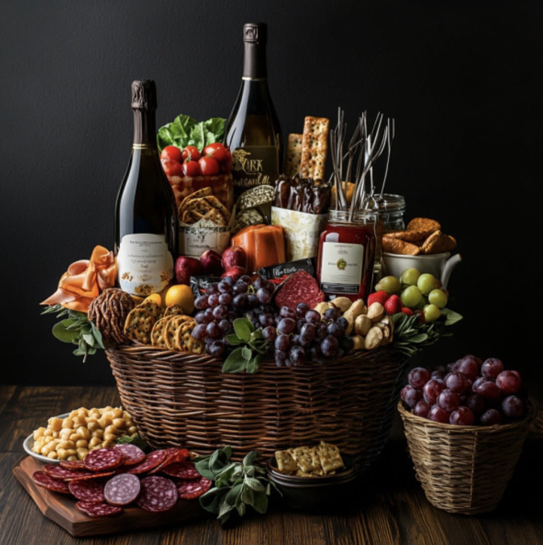 Gourmet Gift Basket - Gourmet Gift Basket (Shown in Premium) 