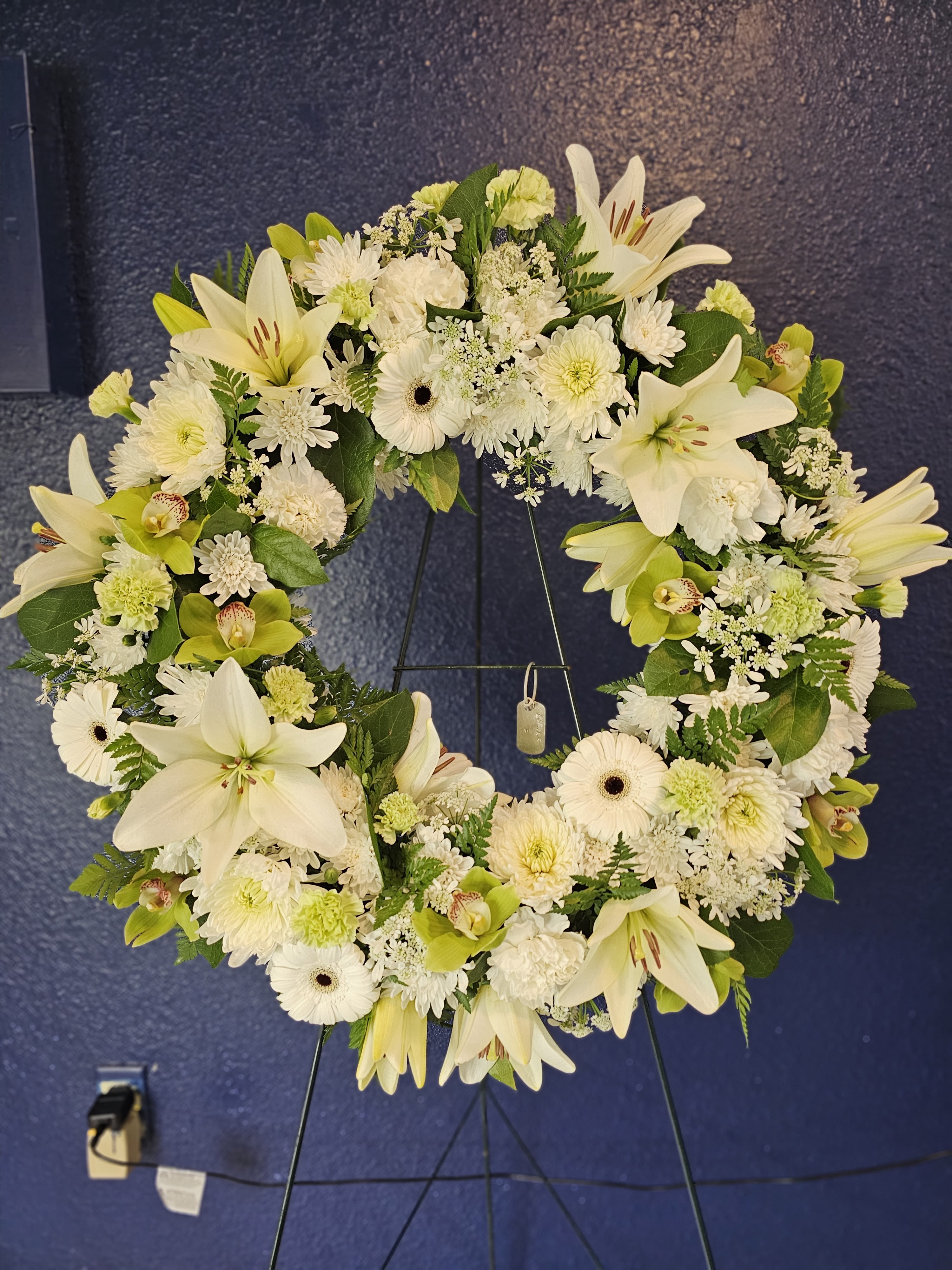 Pistachio Dreams Pistachio Dreams - Sympathy wreath available in a variety of colors