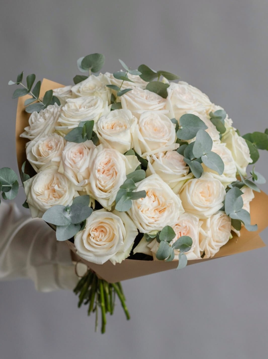 № 223 - Bouquet of Garden Roses.  Standard size - 24 roses Deluxe size - 36 roses Premium size - 50 roses