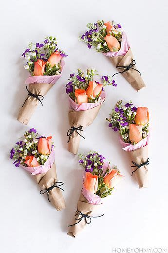 Custom Wrap - In Store  - Custom Wrap with seasonal blooms from the shop!  You select, we curate. Wrapped to go! 