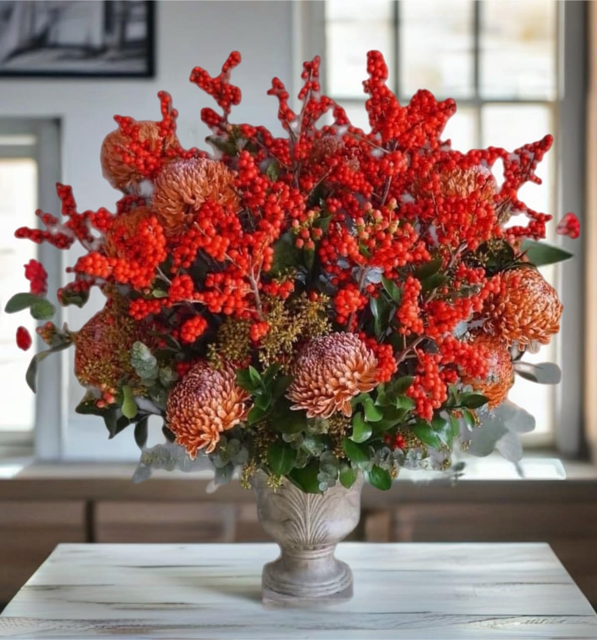 Lavish Holidays! - It's time to invite guests over for some holiday cocktail cheer! Let us create and deliver an eye-striking centerpiece that will be the talk of the party. Make your events colorful and joyful on Thanksgiving Day and the whole Holiday Season ! Excellent for Chinese New Year !