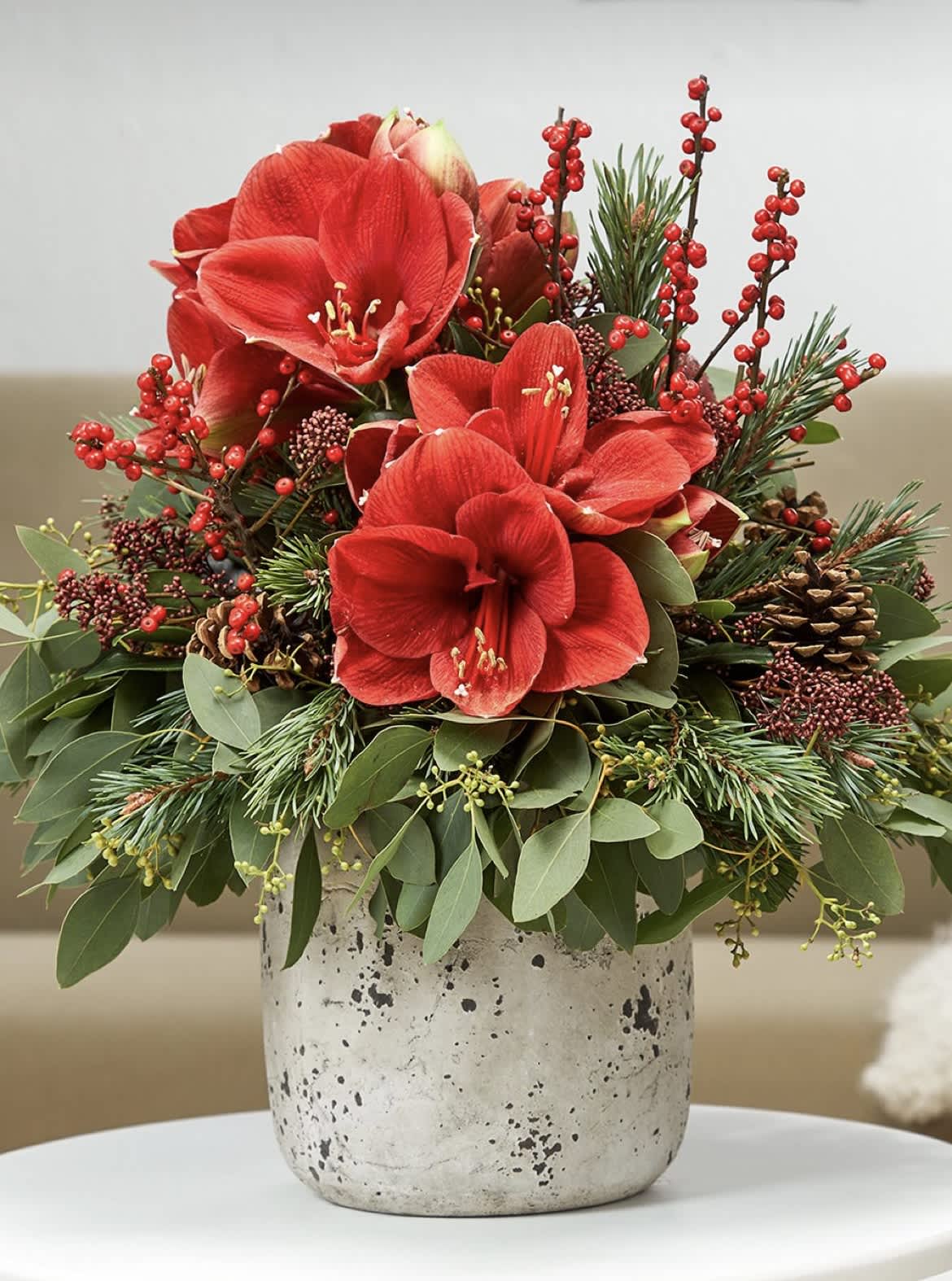 Christmas at home  - When you able to be home with family for winter holiday , you feel very lucky ! Let’s decorate your space and add warmth to make it more special! Flowers should be in every room during special celebration. It elevates our spirit and connect us with beauty and nature. 
