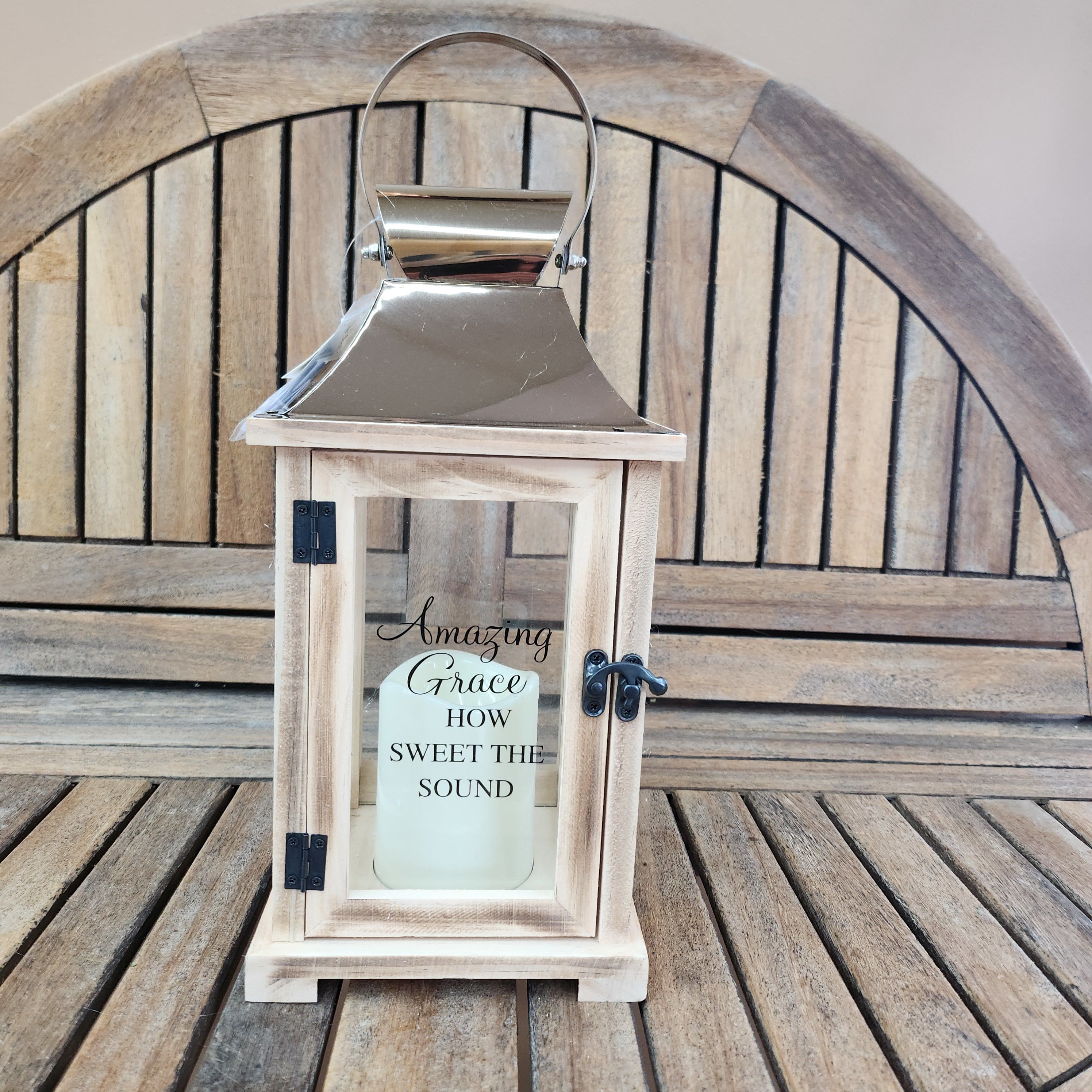 Lantern Amazing Grace Lantern Amazing Grace - Lighted Amazing Grace Lantern Comes with batteries