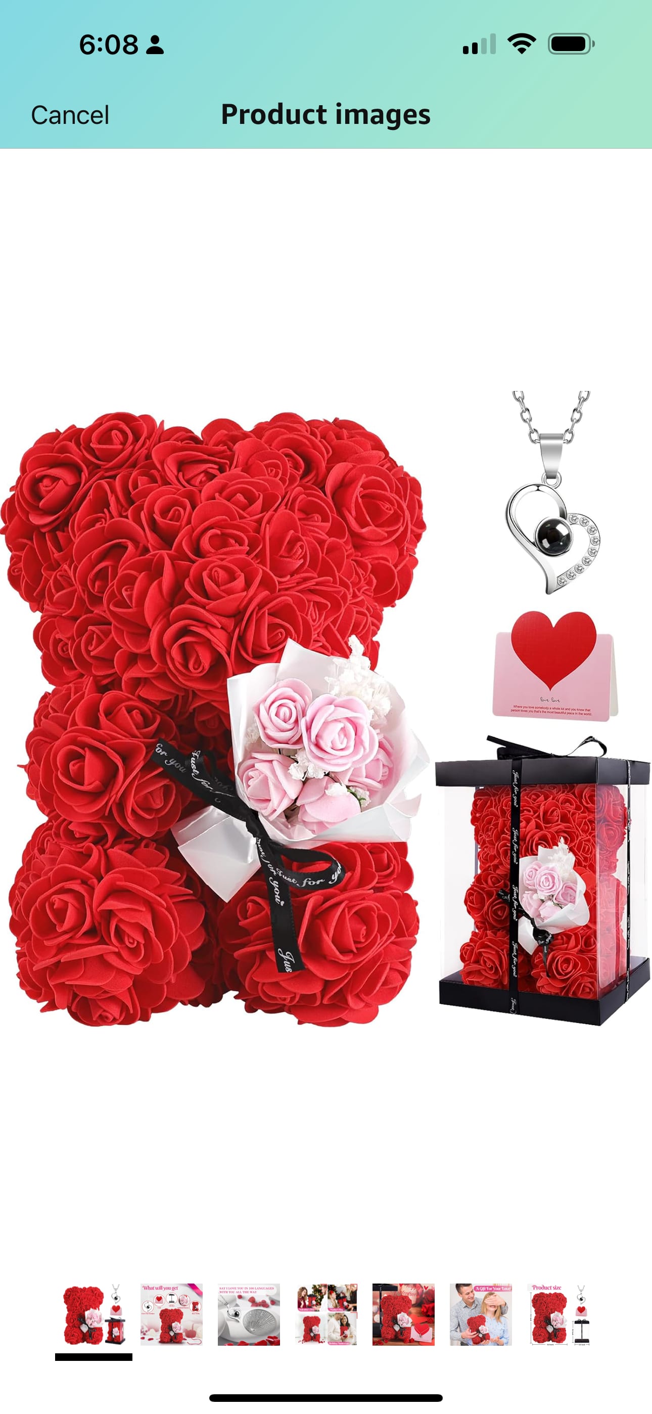 In love with the teddy bear  - 4.5 4.5 out of 5 stars (294) Rose Bear Valentines Day Gifts, Rose Teddy Bear Gifts for Women, Valentine Rose Bear Gift for Her, Women's Gifts Mothers Day, Wedding and Anniversary, Birthday Gifts for Mom 