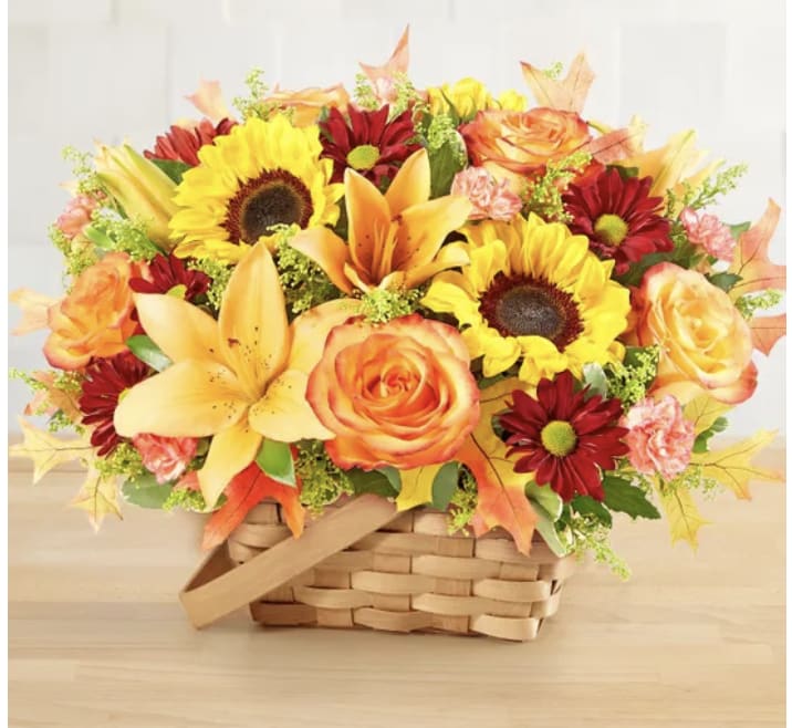 Fields of Europe for Fall Basket Fields of Europe for Fall Basket - Description Inspired by the rustic beauty of the European countryside, our best-selling autumn bouquet is designed with fresh-picked flowers in a charming basket. Shades of golden yellow, warm orange and pops of rich red create a vibrant gift that lets them know they’re on your mind.
