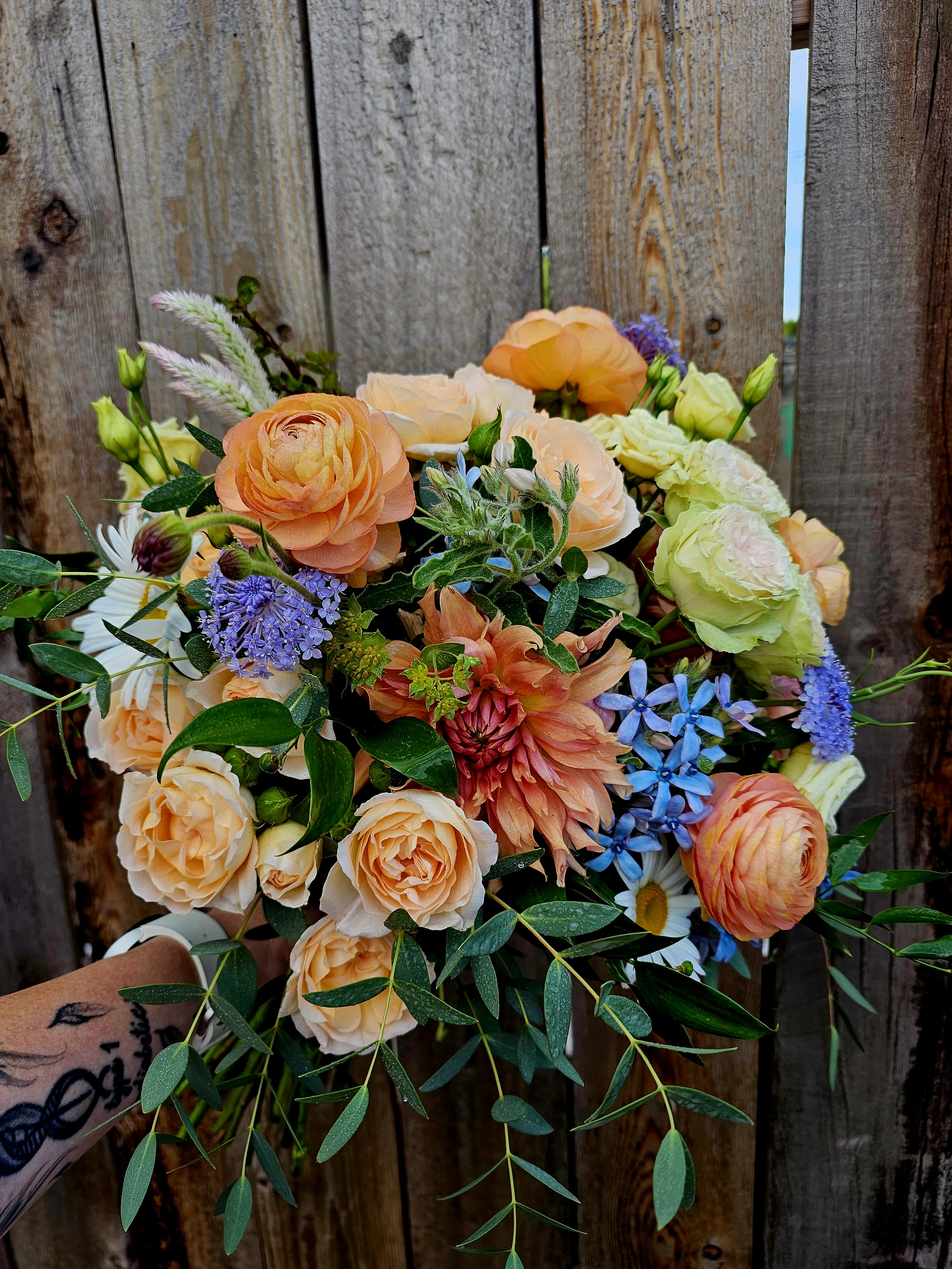 Absolutely Ranunculus Absolutely Ranunculus - Soft and serene bouquet with beautiful dahlias and elegant blues...
