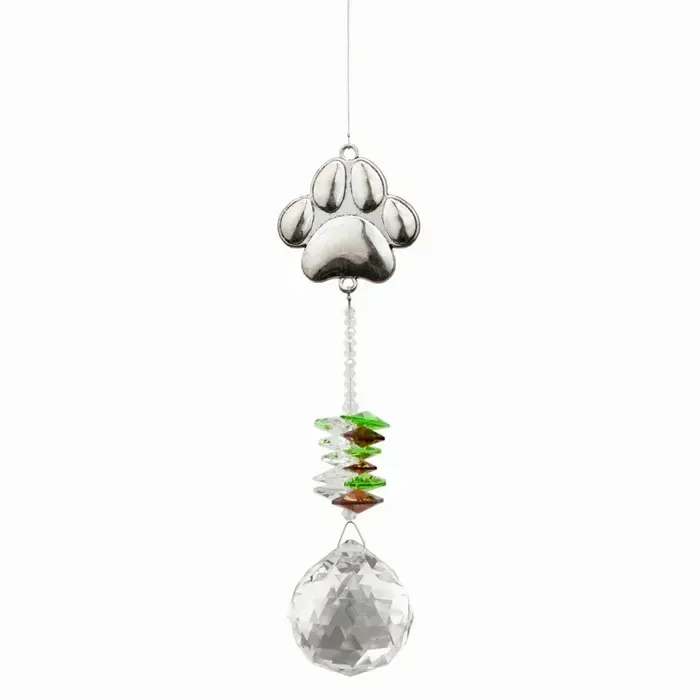 Wishing Threads - Paw Suncatcher - Wishing Threads Crystal - Paw