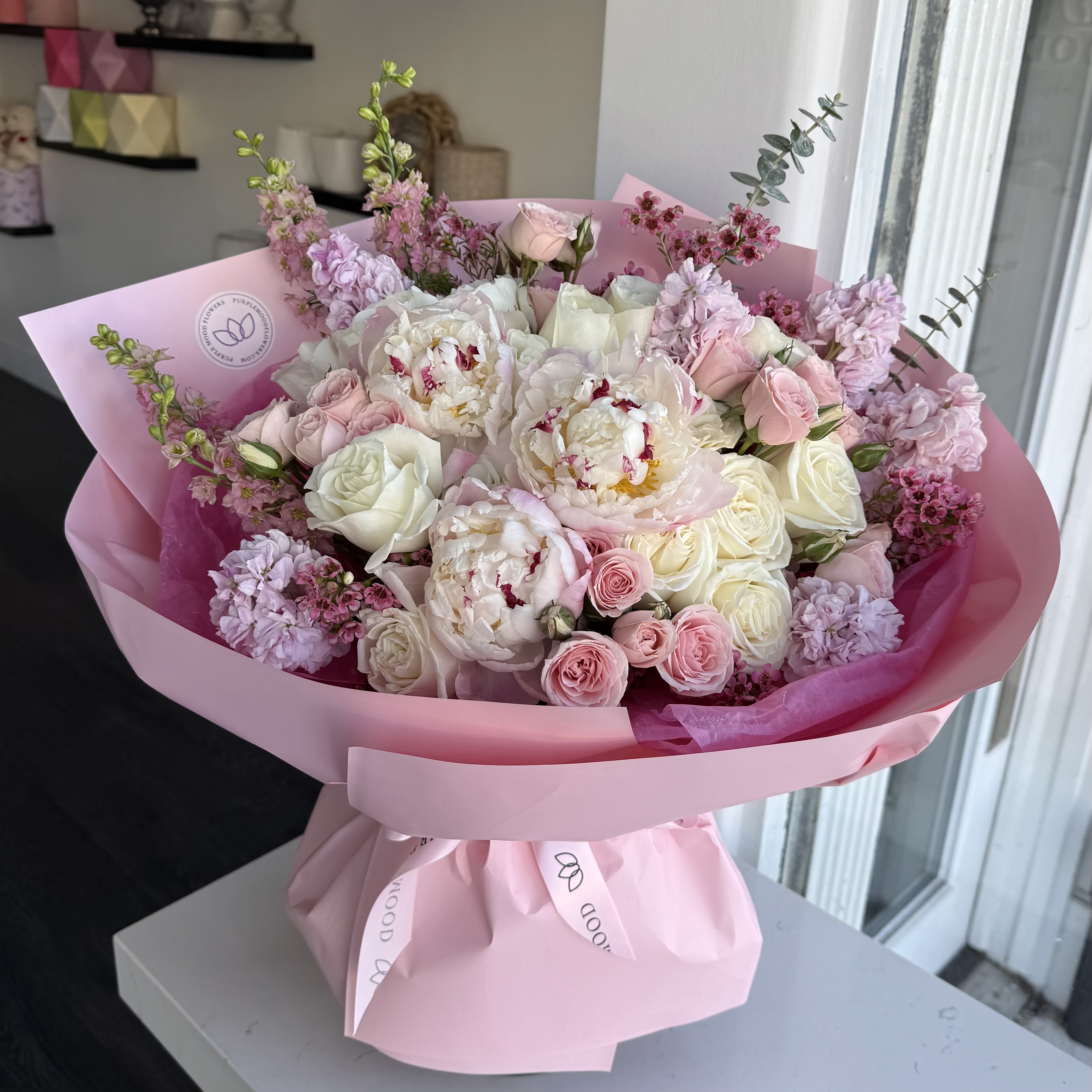 Pink Princess Pink Princess - Pink Princess  Graceful, feminine, and timeless — the Pink Princess bouquet is designed to make anyone feel truly special. With a romantic blend of creamy white blooms, delicate blush roses, and soft pink accents, this arrangement is a vision of elegance wrapped in luxury.      •    A romantic mix of white and blush roses, peonies, and seasonal pink flowers     •    Available in three sizes: Standard, Deluxe, and Premium     •    Presented in chic pink wrapping for a royal finish     •    Perfect for birthdays, anniversaries, or to surprise your very own princess  VASE NOT INCLUDED