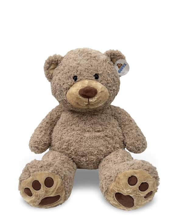 37" Tan Bear Plushie 37" Tan Bear Plushie - Show your love with this 37" cuddly and adorable bear with cute paw pads!