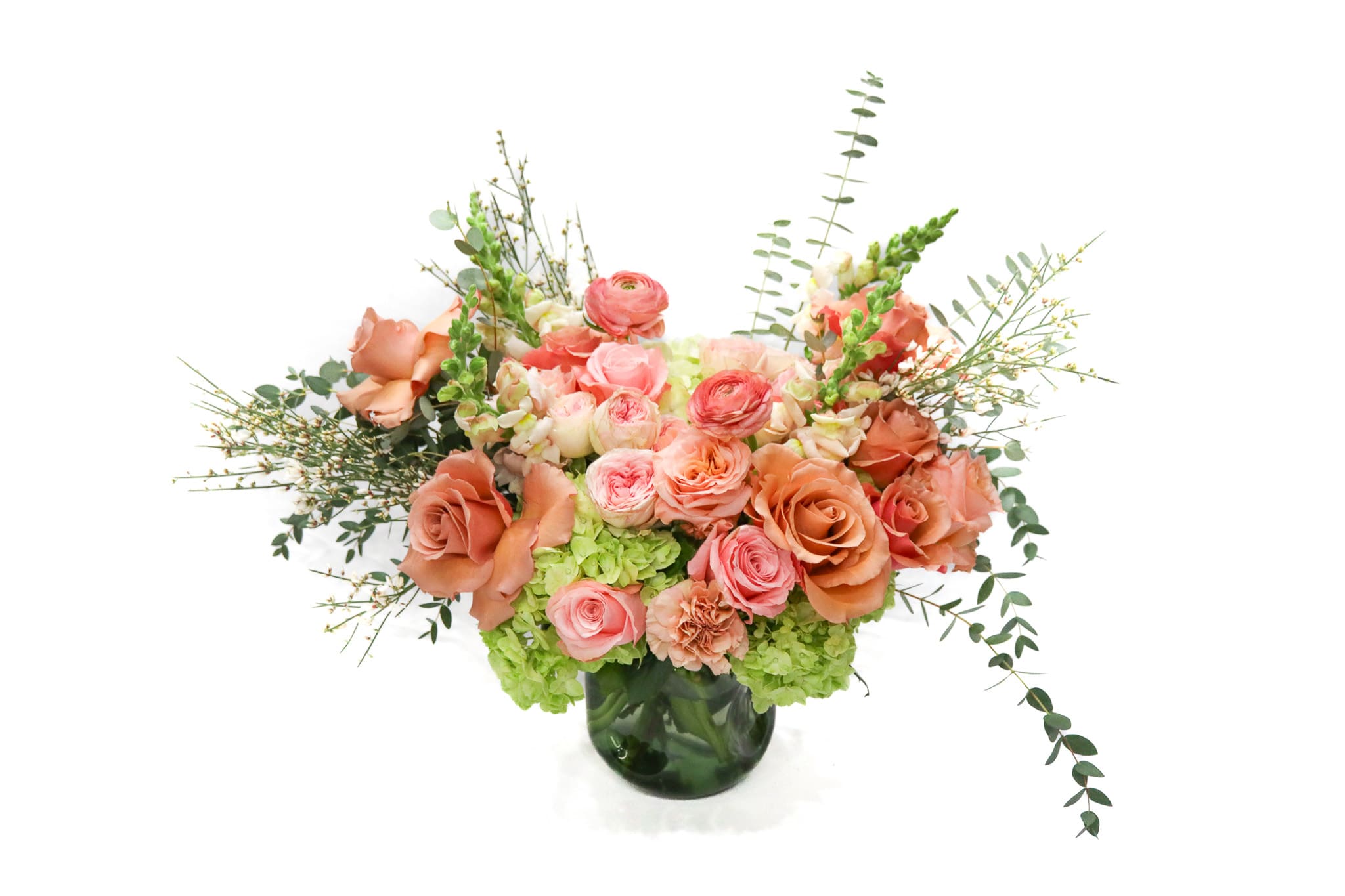 Moab Moab - Introducing Moab, one of the most elegant arrangements in our newest collection at Le Jardin Rose, your premier New York florist. This luxurious bouquet features a harmonious blend of soft peach, coral, and blush tones, creating a serene and sophisticated aesthetic. Each bloom is meticulously selected and arranged by our expert floral designers in New York City, ensuring a composition that exudes grace and refinement. Presented in a sleek glass vase, Moab serves as a timeless centerpiece, perfect for any occasion—from intimate gatherings to grand celebrations.  At Le Jardin Rose, we pride ourselves on delivering exceptional floral artistry and service. We offer reliable flower delivery in New York, NY, including same-day and next-day options, ensuring your arrangement arrives fresh and on time. Whether you're sending flowers to Manhattan, Brooklyn, or beyond, our commitment to quality and customer satisfaction remains unwavering.  Celebrate life's special moments with the elegance of Moab. Choose Le Jardin Rose for your floral needs and experience the artistry and luxury that define our brand.