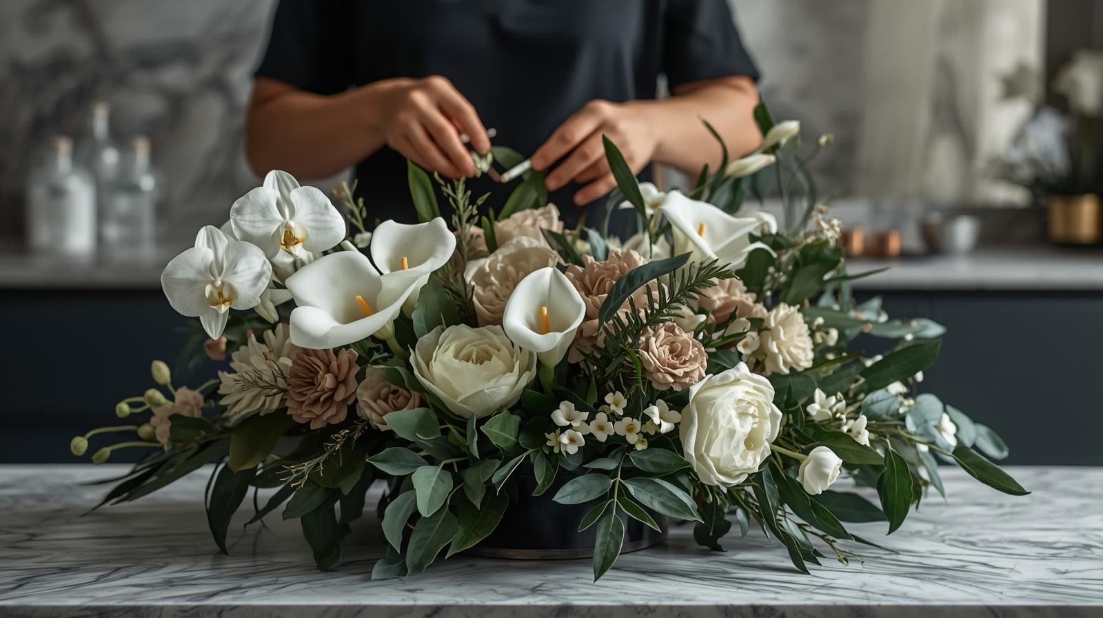 Designer's Choice - Medium Designer's Choice - Medium - Medium Designer’s Choice Balanced. Sophisticated. Effortlessly Chic. Our Designer’s Choice arrangements are custom-crafted by our floral artists using the finest seasonal stems. This medium-sized design offers a lush, curated look — made to suit any celebration, sentiment, or space.