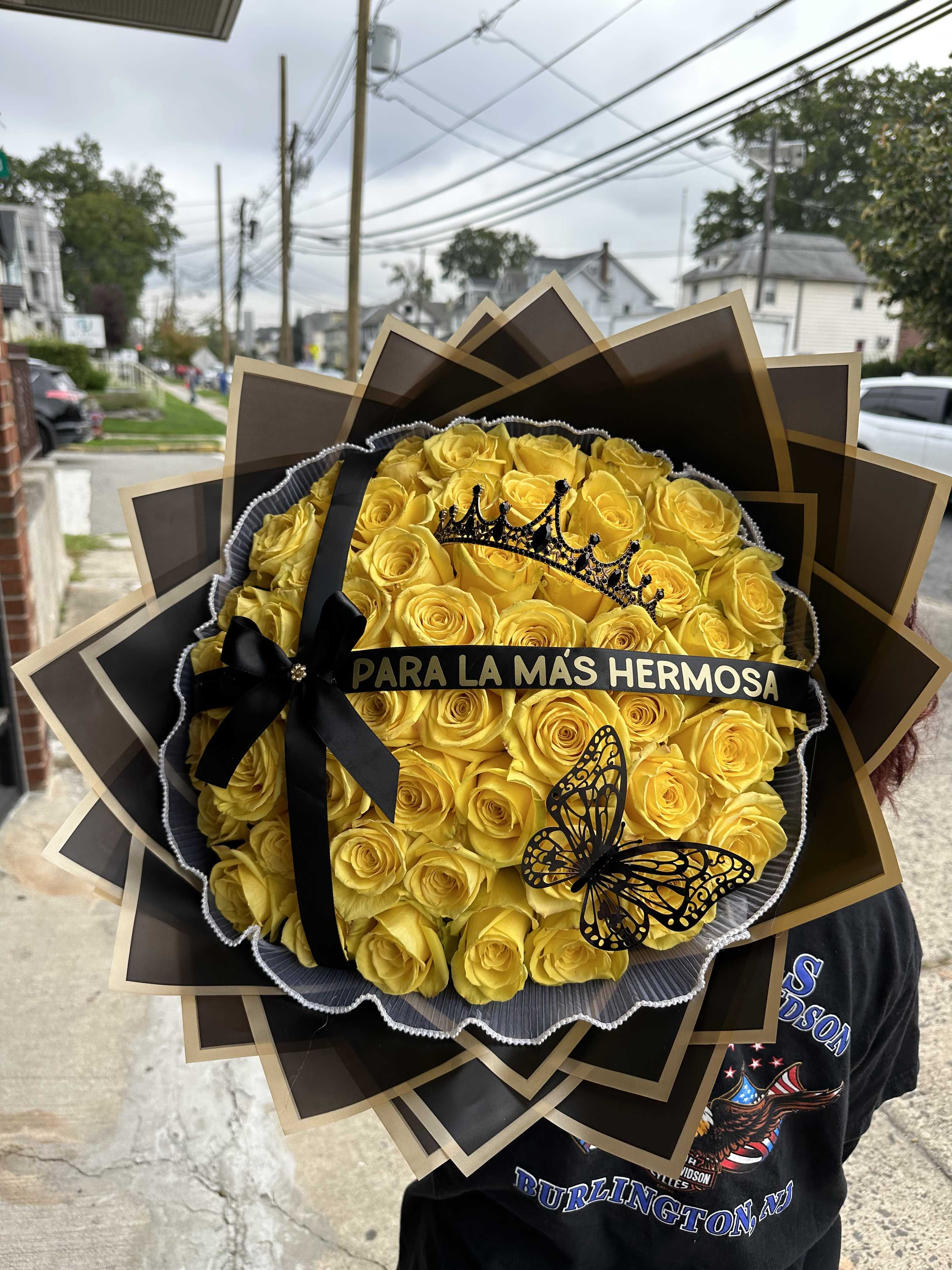 Yellow Bouquet - 50 yellow roses 