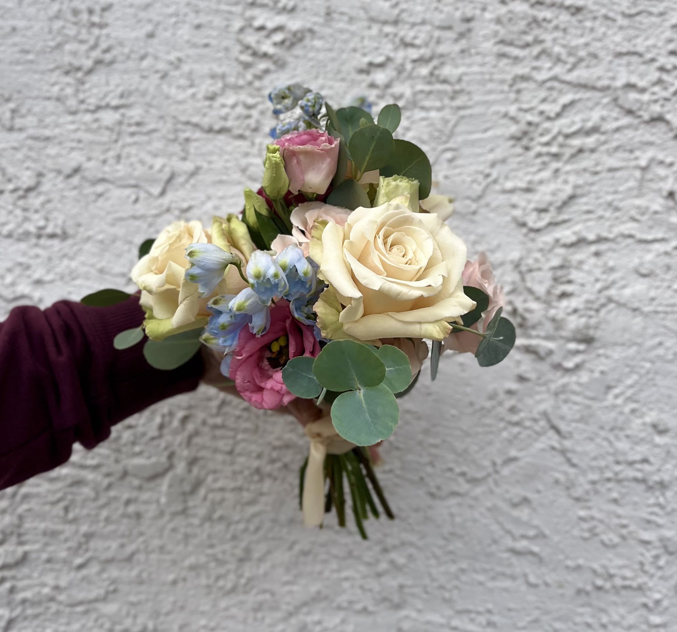 HOMECOMING POSY - A sweet and petite homecoming posy - perfect size for the occasion. Color palettes coming to the website soon, but please leave a message with dress color (or preferred flower colors) and we have you covered! 