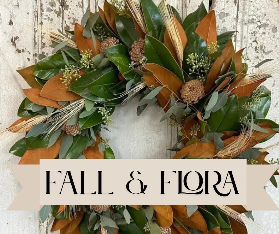 Fall &amp; Flora Wreath Workshop - Fresh wreath workshop using a grapevine wreath, fresh and dried items! Destinee will teach you how to make your own unique wreath!   Held at Carter’s Pub, N7405 WI-80, Mew Lisbon. I will bring all materials needed, you bring yourself and your friend ready to have fun!    A drink is included with your ticket! Come early or stay for food!   