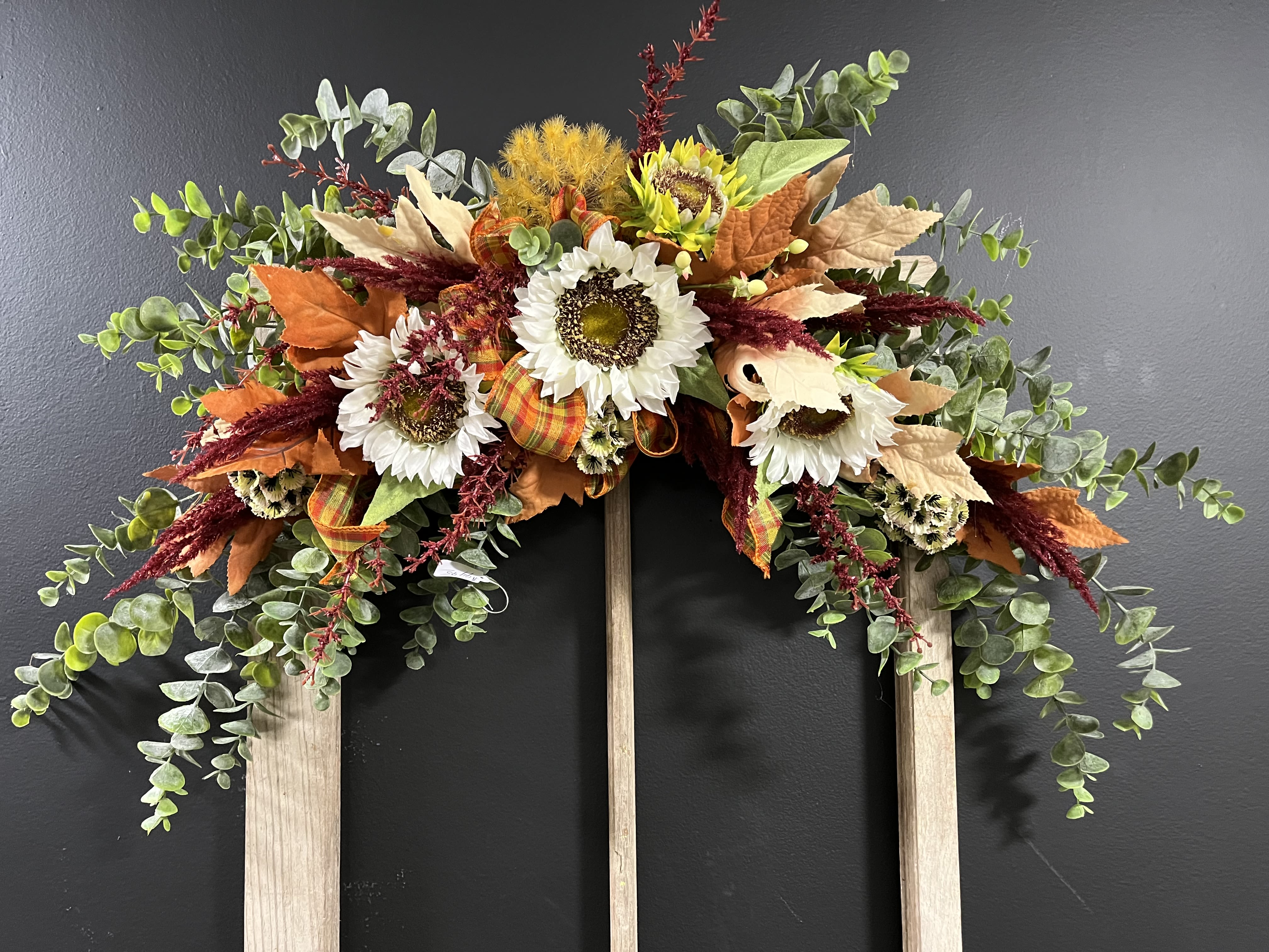 15% OFF Fall Silk Swag  - Beautifully crafted fall swag  2.5 ft wide