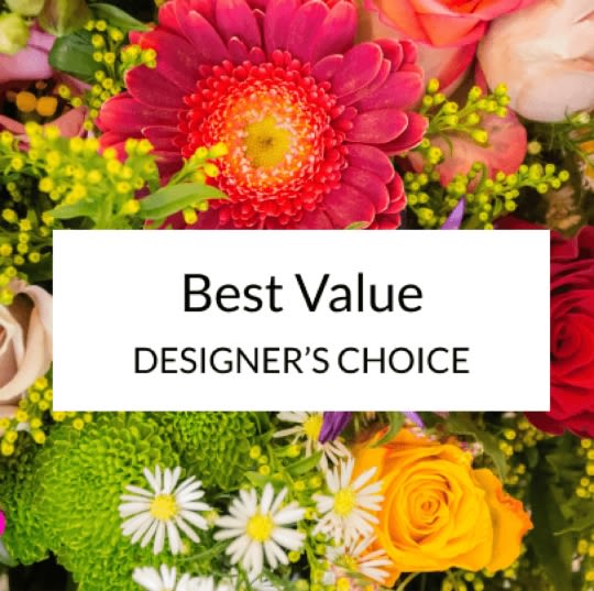 DESIGNER CHOICE - SEASONAL FLOWERS - Let our designers create a unique, one-of-a-kind arrangement using the freshest seasonal blooms. Perfect for any occasion, your gift will be a stunning surprise made with care and creativity.