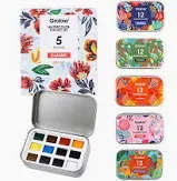 Water Color Pallete - Transportable Watercolor Set.