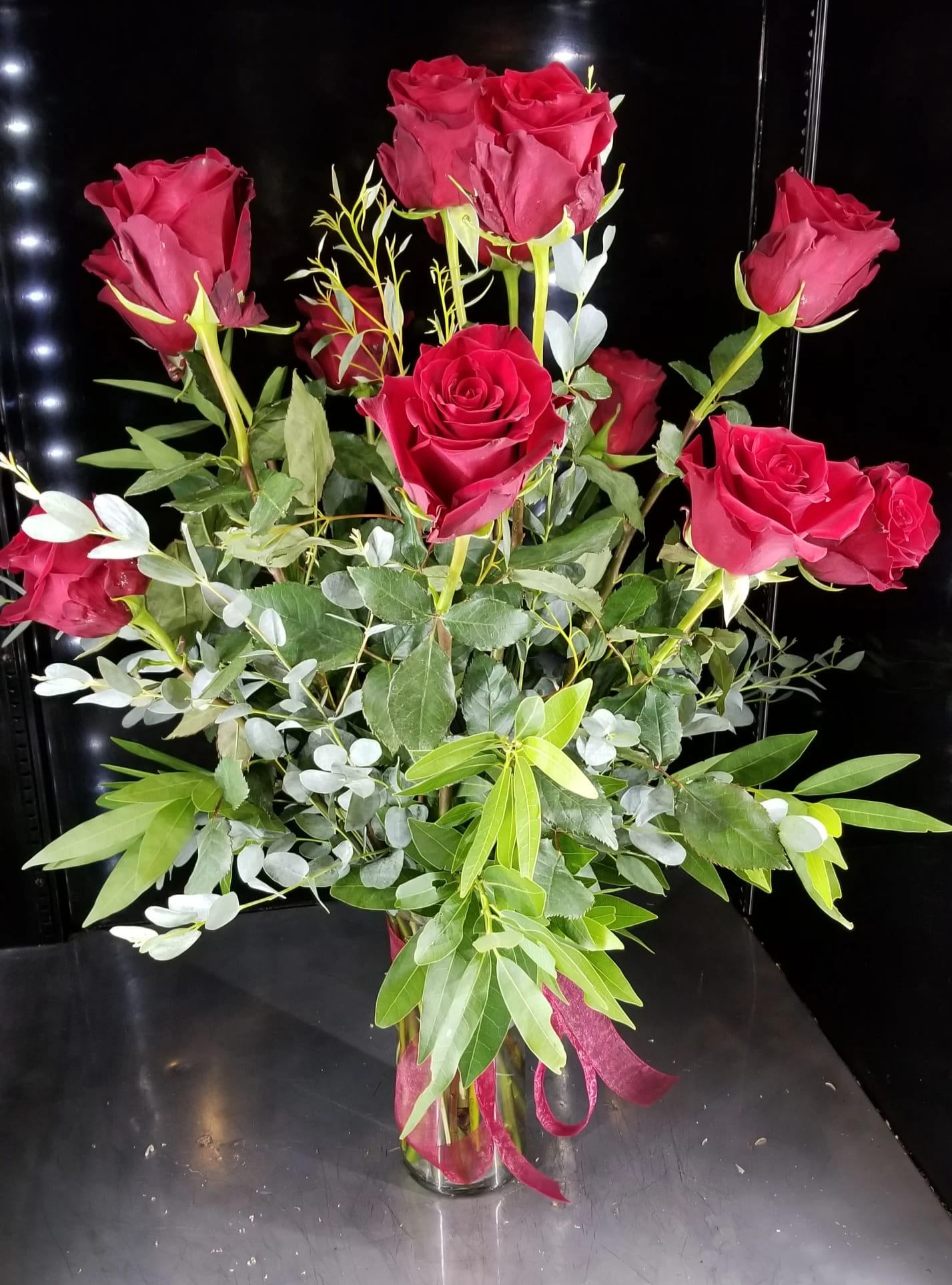 Classic Red Roses - Choose this bouquet for a dozen (or more!) of our jaw-dropping Explorer roses.