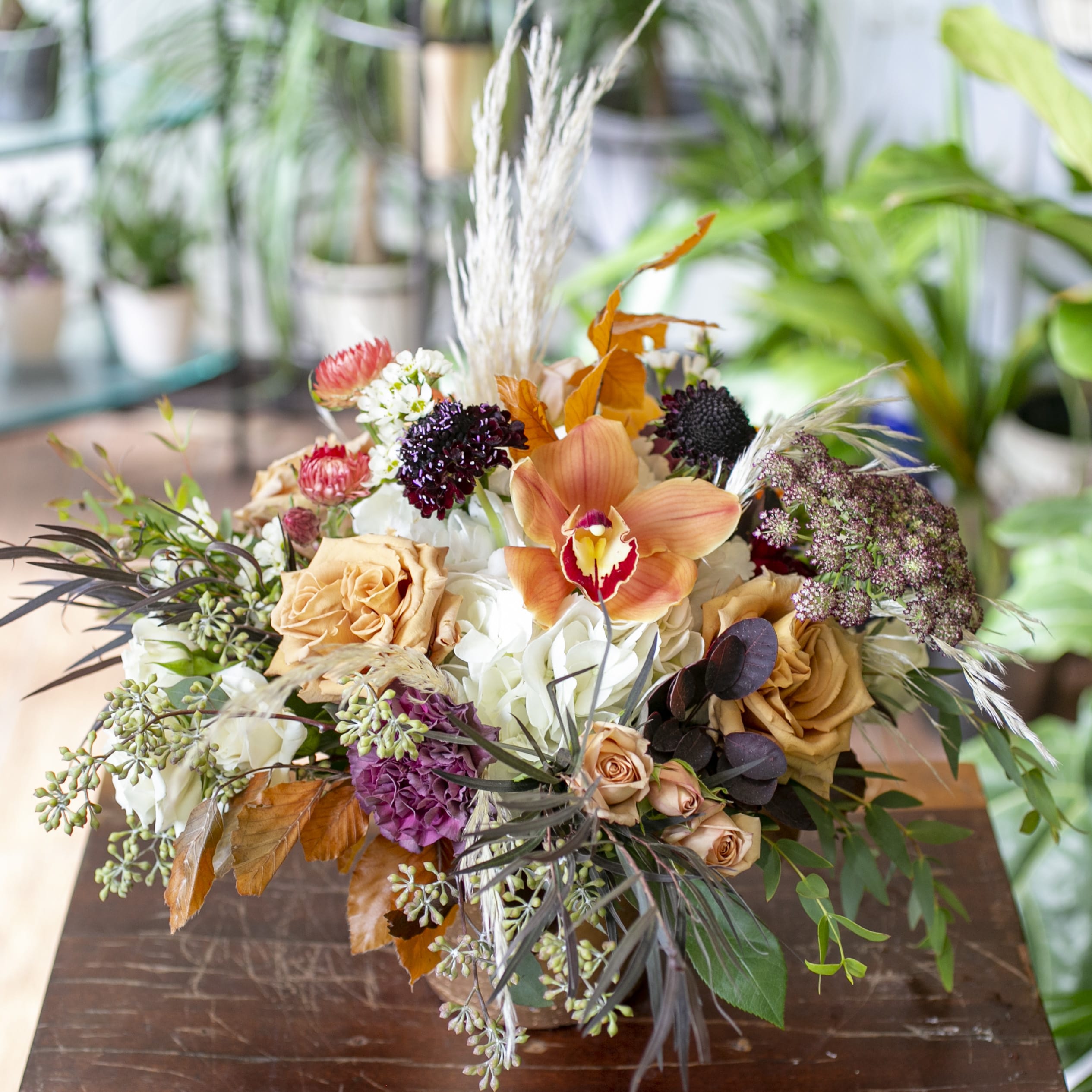 Emerson - The sweetest autumn colors in a ceramic pot. 