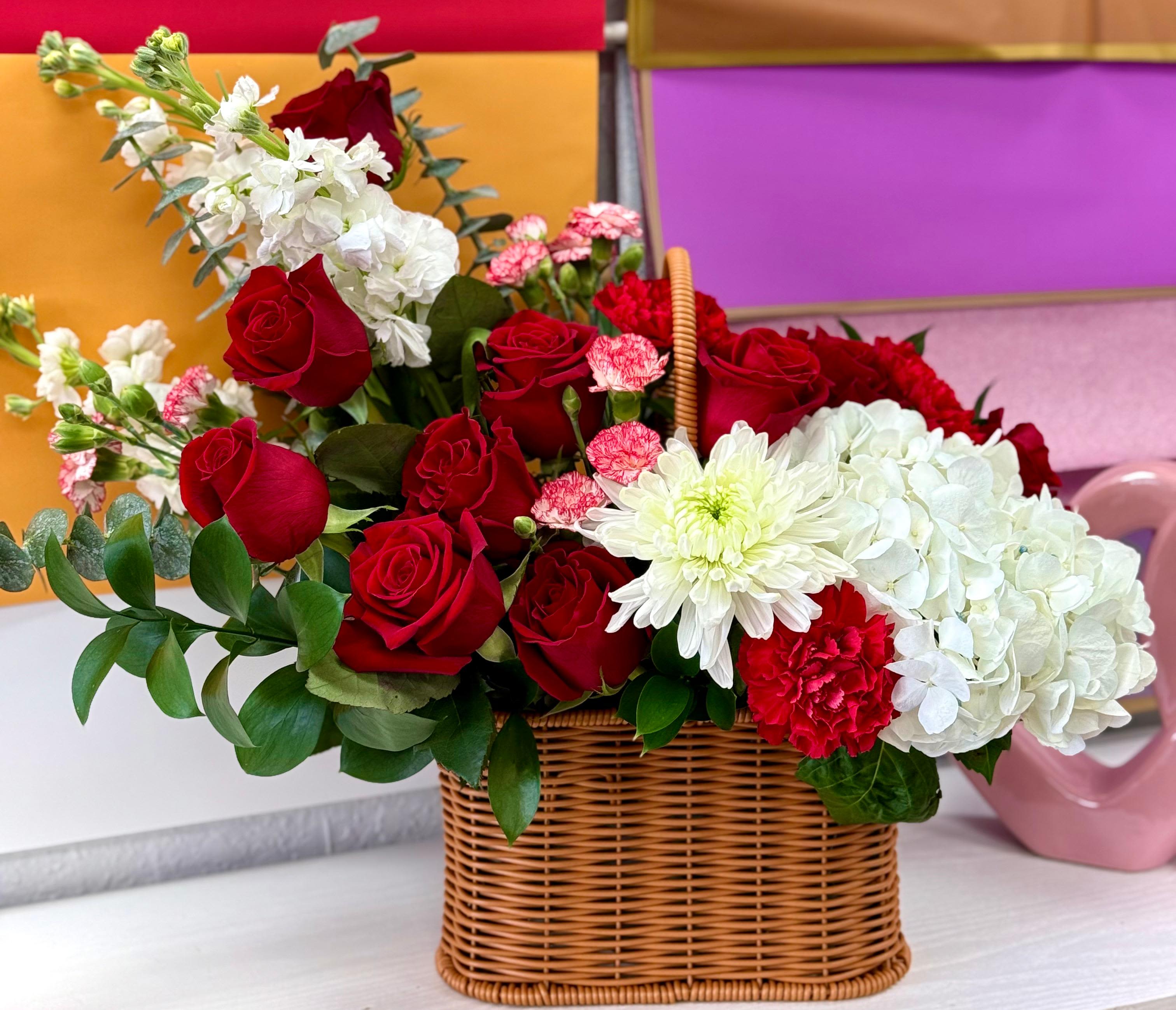 Basquet of Red Flowers Basquet of Red Flowers - Basquet of Red Flowers