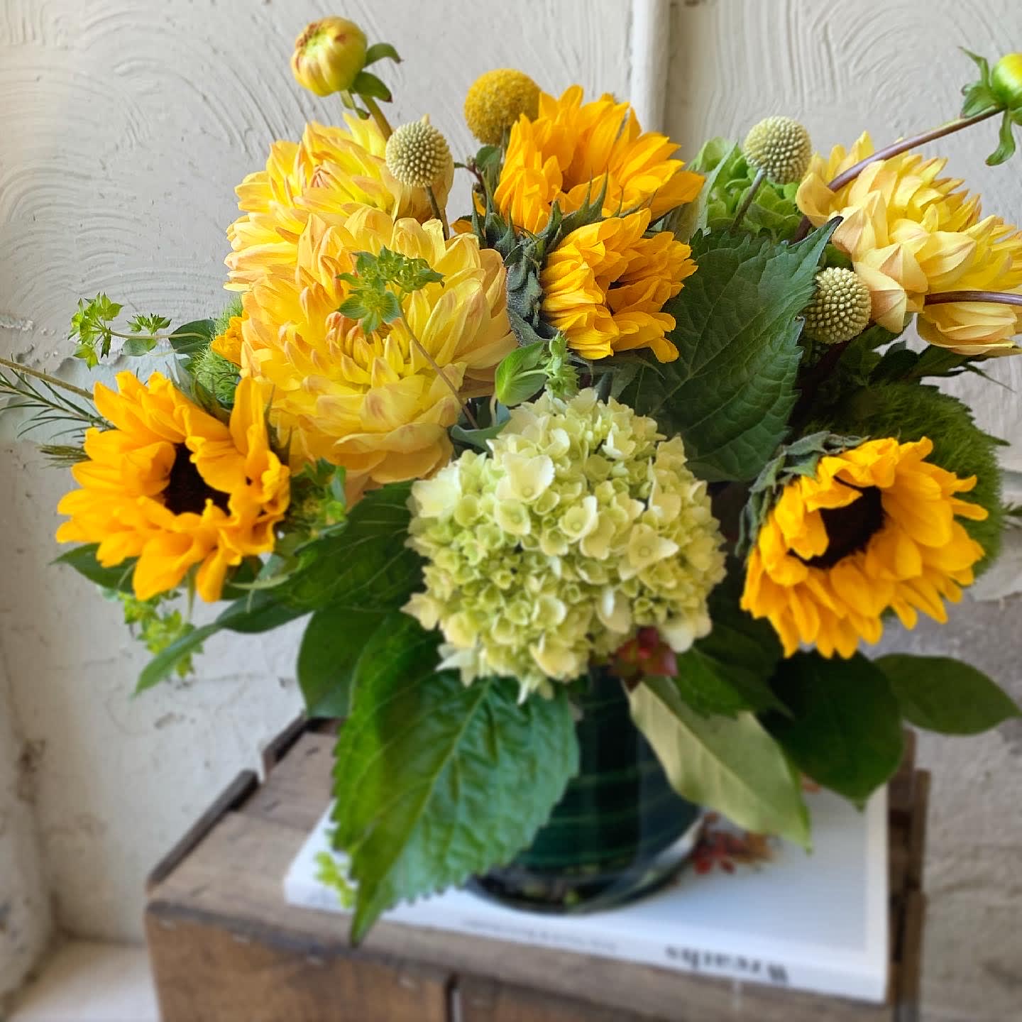 Sunny Sunflowers  - The sun is pretty great, but sunflowers are the greatest. Let’s prove it with this sunny arrangement!