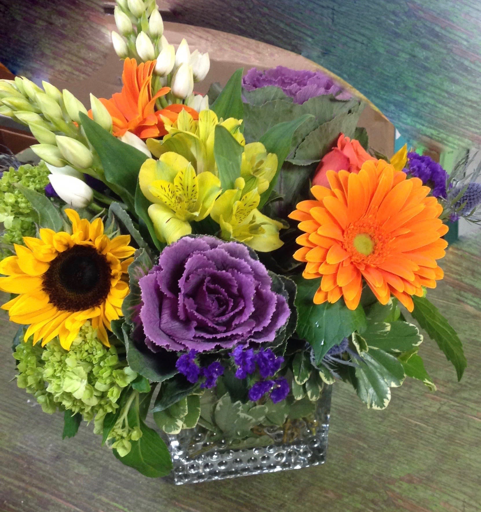 Fall for Me - Vase of mixed fall flowers .... simply stating I am curiously falling for you