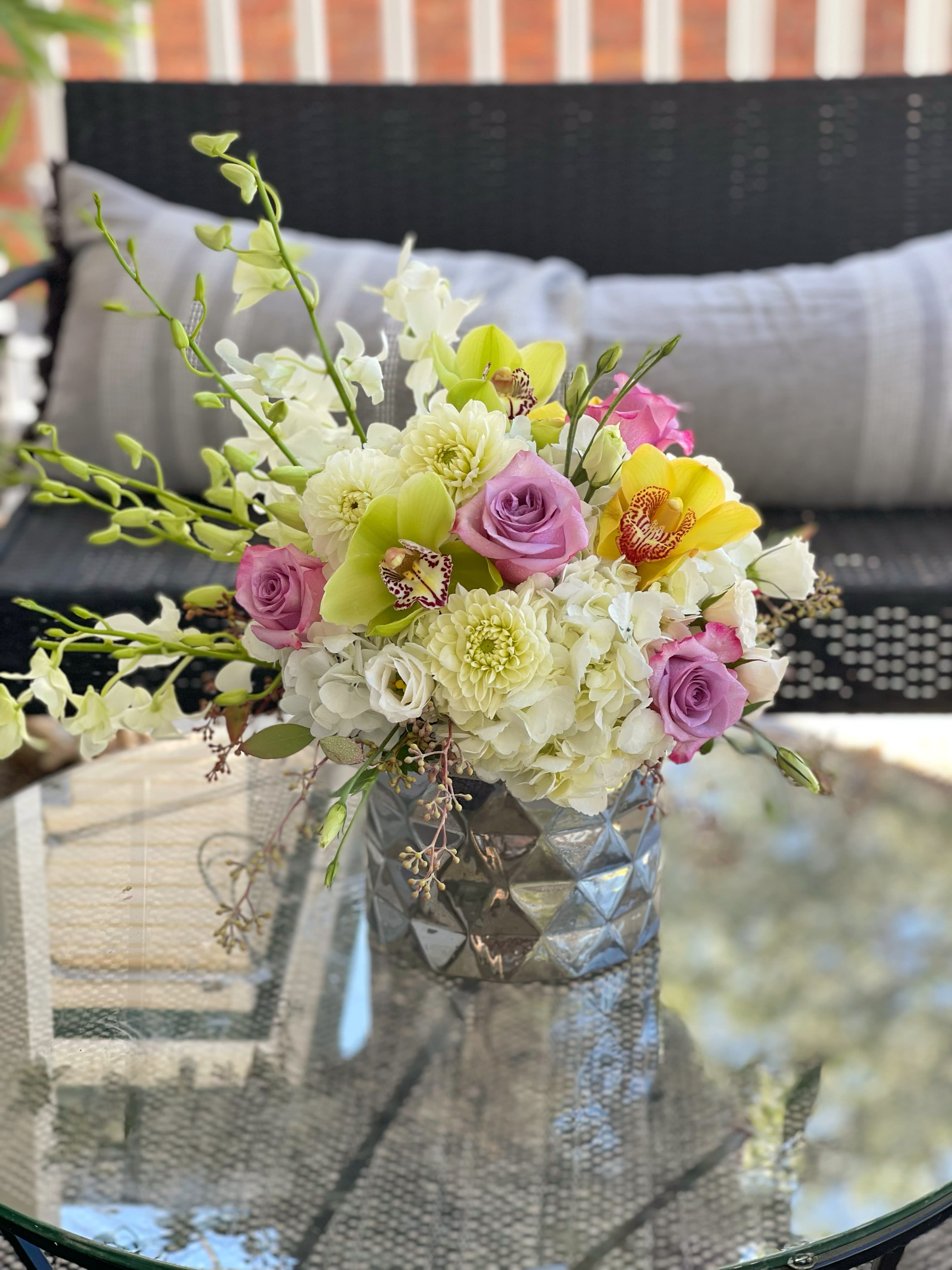 September Breeze (Vase will be substitute) - A delightful arrangement ideal for any occasion
