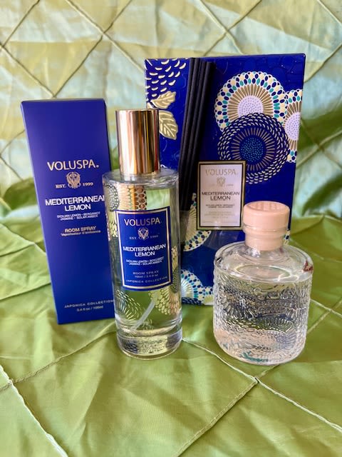 Mediterranean Scentscape Mediterranean Scentscape - Add layers of fragrance to your space. This set includes a Reed Diffuser and Room Spray.