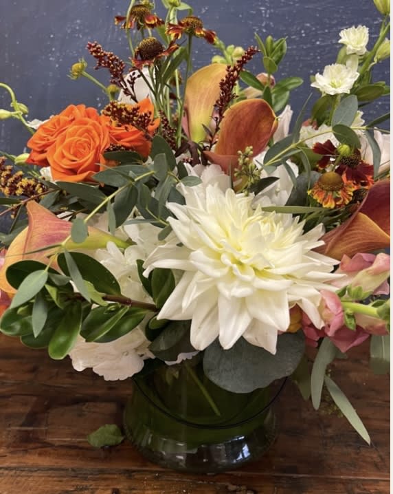 Fall Fun!! - Cylinder filled with some fall fabulous flowers