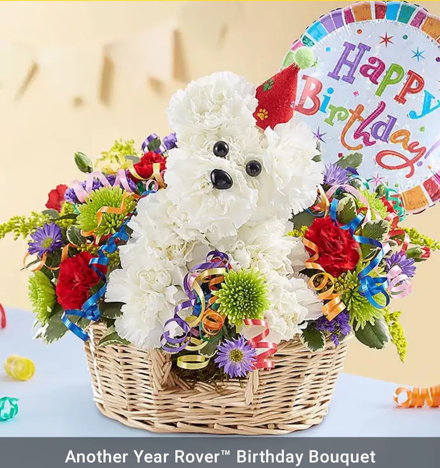  Another Year Rover with Birthday Balloon - Perfect gift for puppy lovers