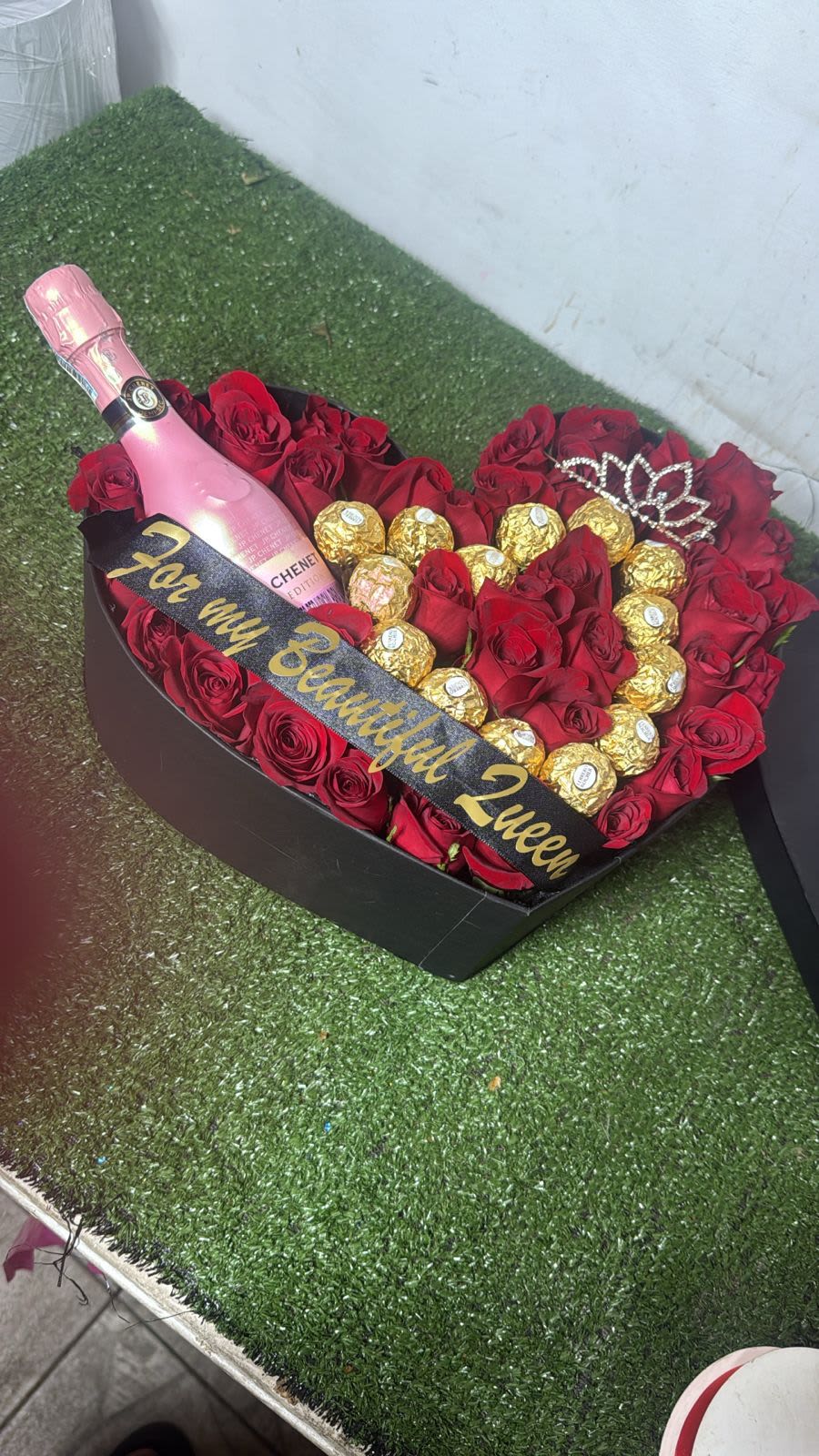 carazon vino - caja corazon, vino