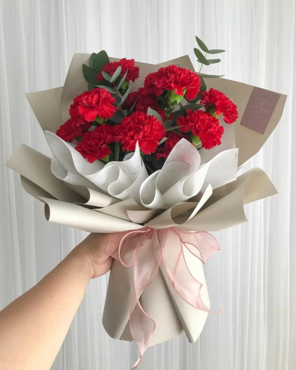 corea ramo - ramo elaborado con 10 rosas