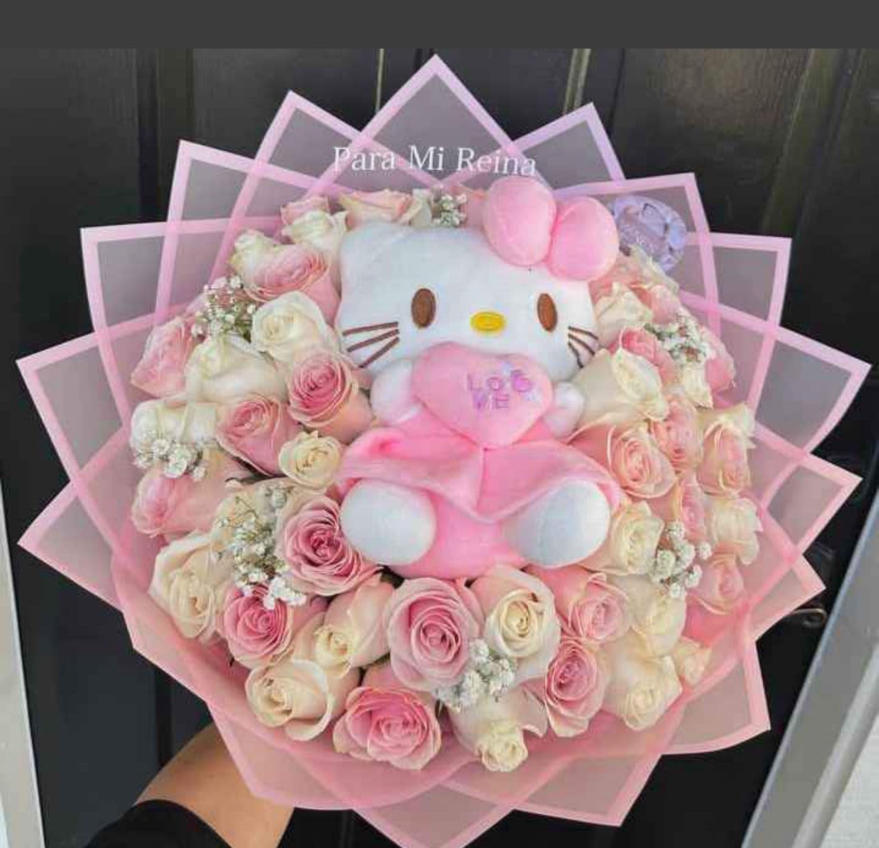 Hello kitty - con unidad de 30 rosas