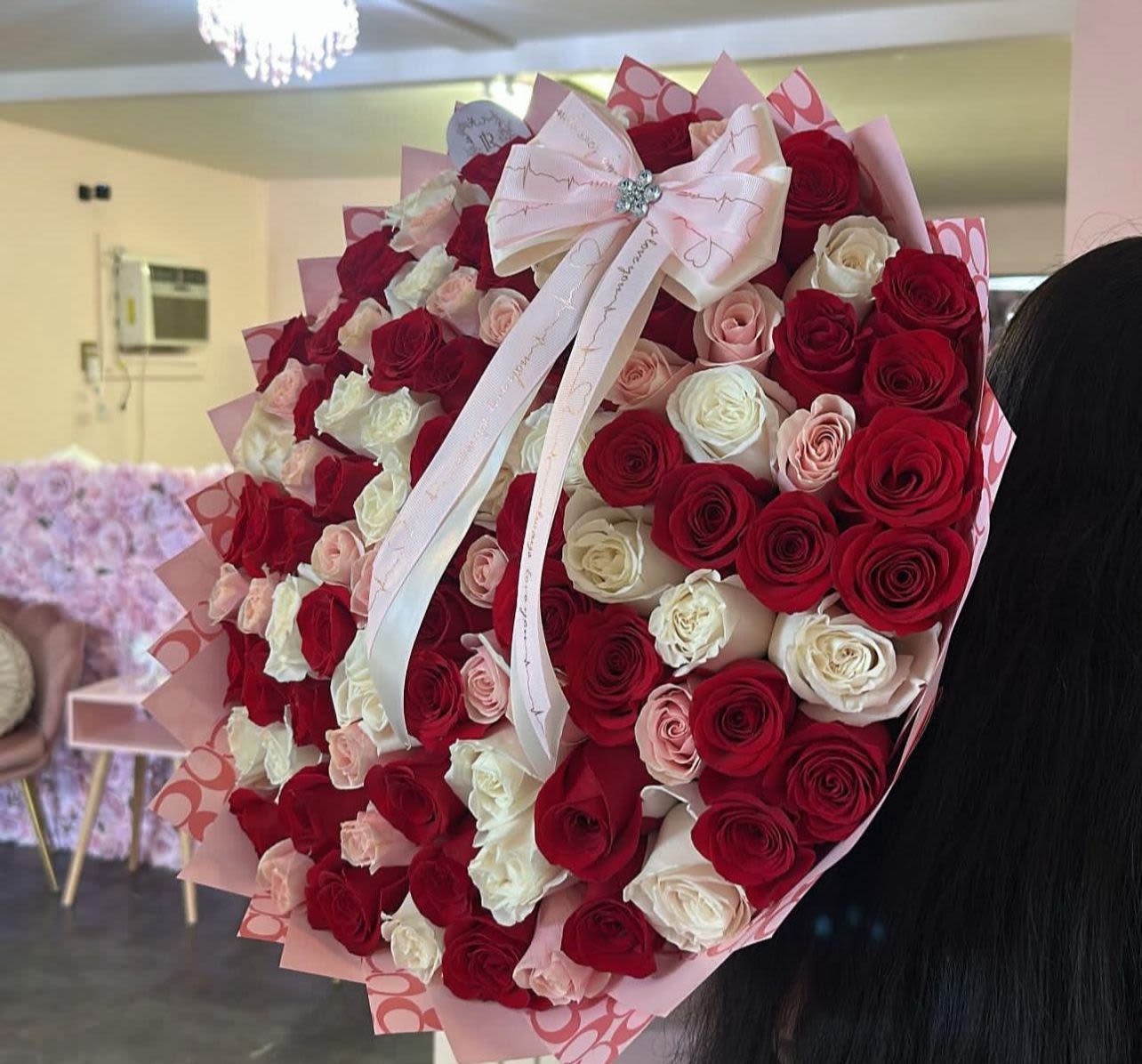 moño mix - unidad de 50 rosas mix