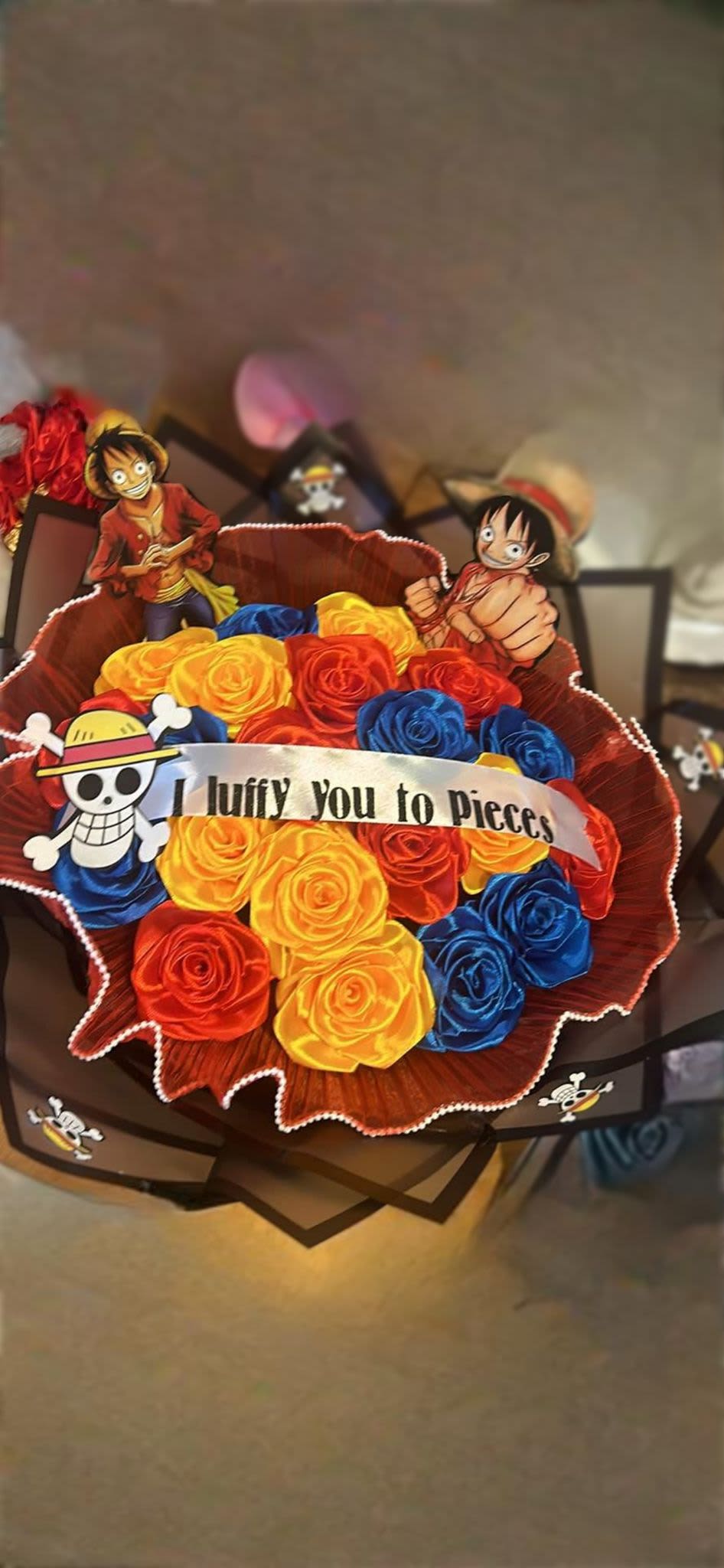 one peace - unidad de 40 rosas mix inspirado en one peace