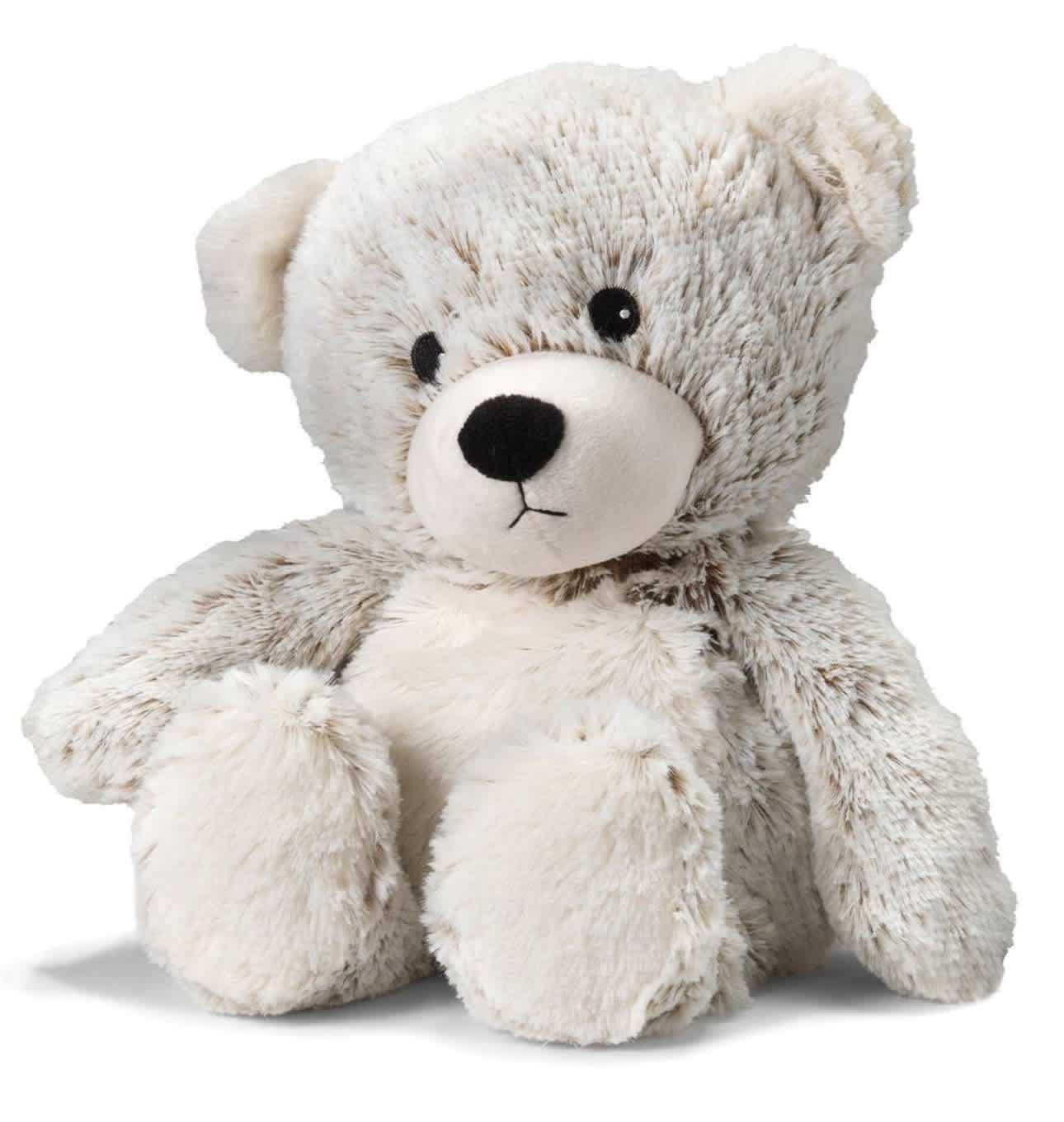 Marshmallow Bear Warmie - Warmies® Marshmallow Bear – Soft Microwavable Plush with Lavender  The Warmies Marshmallow Bear is as soft and sweet as its name suggests. With ultra-plush fur in a creamy marshmallow hue, this adorable bear is gently weighted and filled with real French lavender and natural flaxseed. Just pop it in the microwave for soothing warmth and a calming scent.  Perfect for cozy nights, comfort during stressful days, or thoughtful gifting, this bear is a customer favorite for all ages. Add a bouquet or plant from The Blooming Bud to turn this snuggly plush into a complete care package.