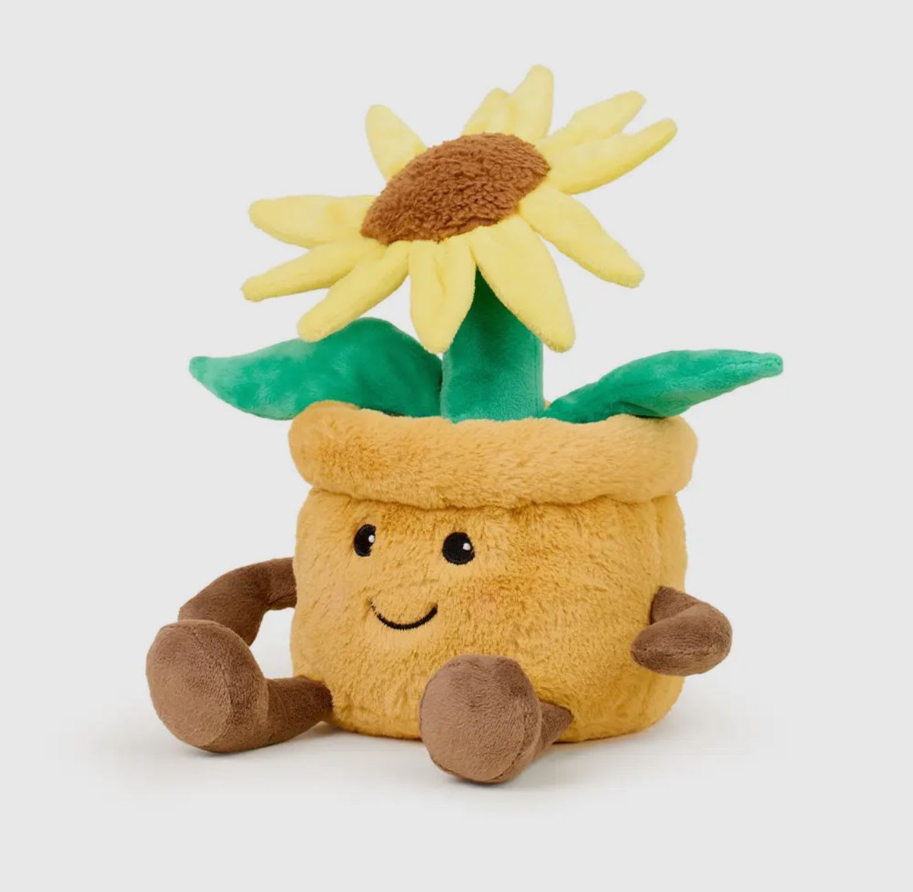 Yellow Flower Pot Warmies - Warmies® Yellow Flower Pot – Microwavable Plush with Lavender Scent  Brighten their day with the Warmies Yellow Flower Pot—an adorable plush flower that combines cozy comfort with cheerful charm. Filled with natural flaxseed and calming French lavender, this microwavable plush offers gentle warmth and a light, relaxing scent.  Perfect for spring gifts, get-well wishes, or anyone who loves flowers that never wilt! Pair it with a real bouquet or plant from The Blooming Bud for a sweet and comforting surprise that blooms year-round.