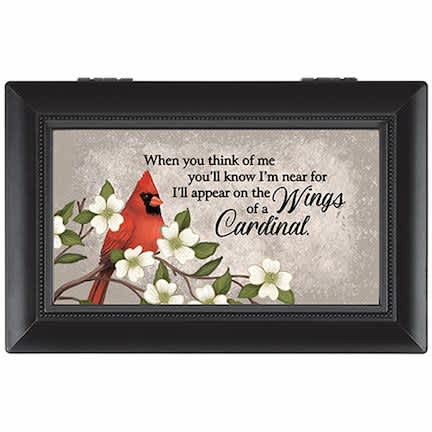 Wings of a Cardinal Music Box - Wings of a Cardinal Music Box.  Dimensions: 4&quot; x 6&quot; x 2.5&quot;