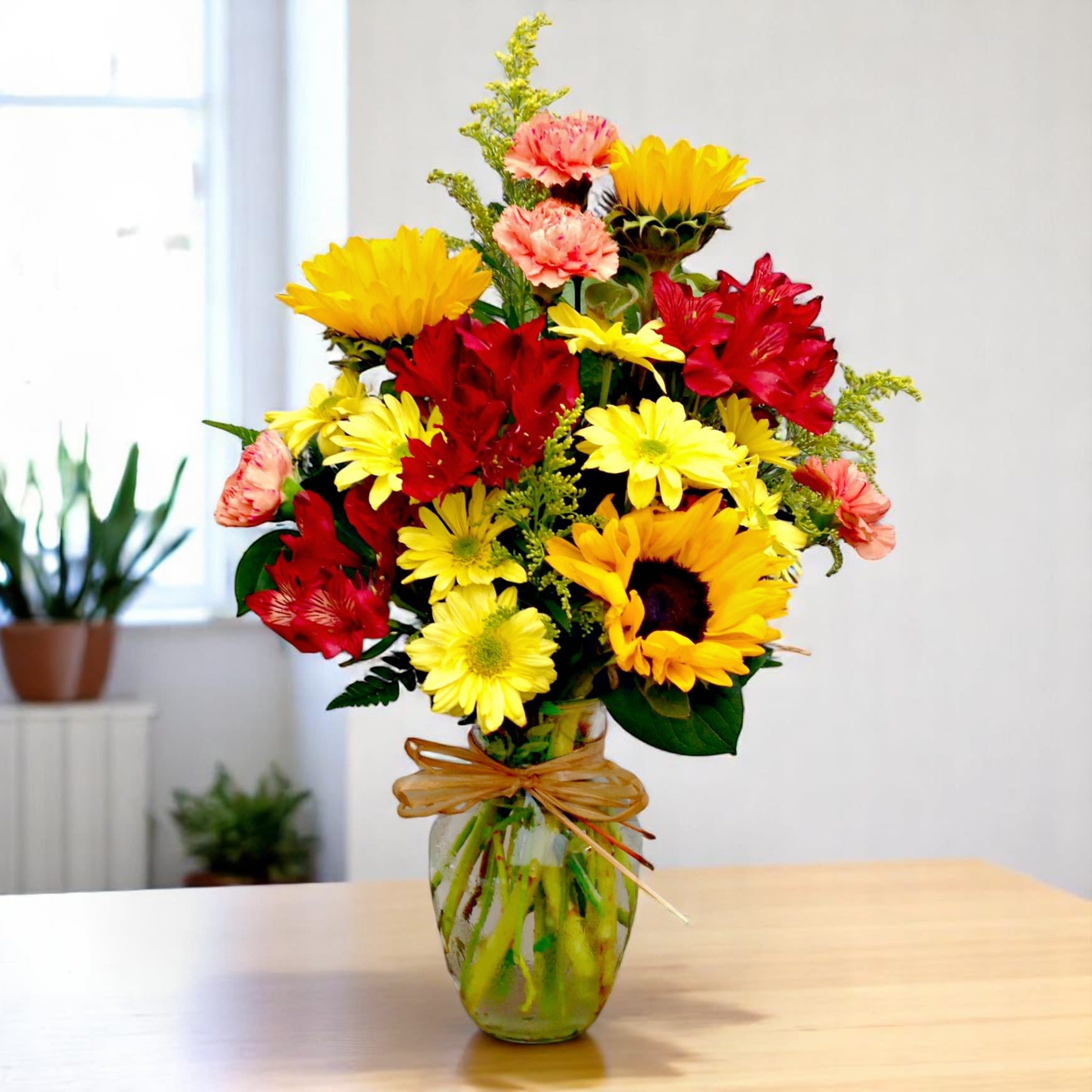 Summertime - The livin is Easy - "Summertime, and the livin' is easy Fish are jumpin' and the cotton is high Oh, your daddy's rich and your ma is good-lookin' So hush, little baby, don't you cry"  Beautiful arrangement just for the "Summertime"  Summer flower selection may vary depending on that days availability, but we'll pick up the spirit of the season. Summertime - Enjoy, from the best florist in Long Beach, California ABC Florist