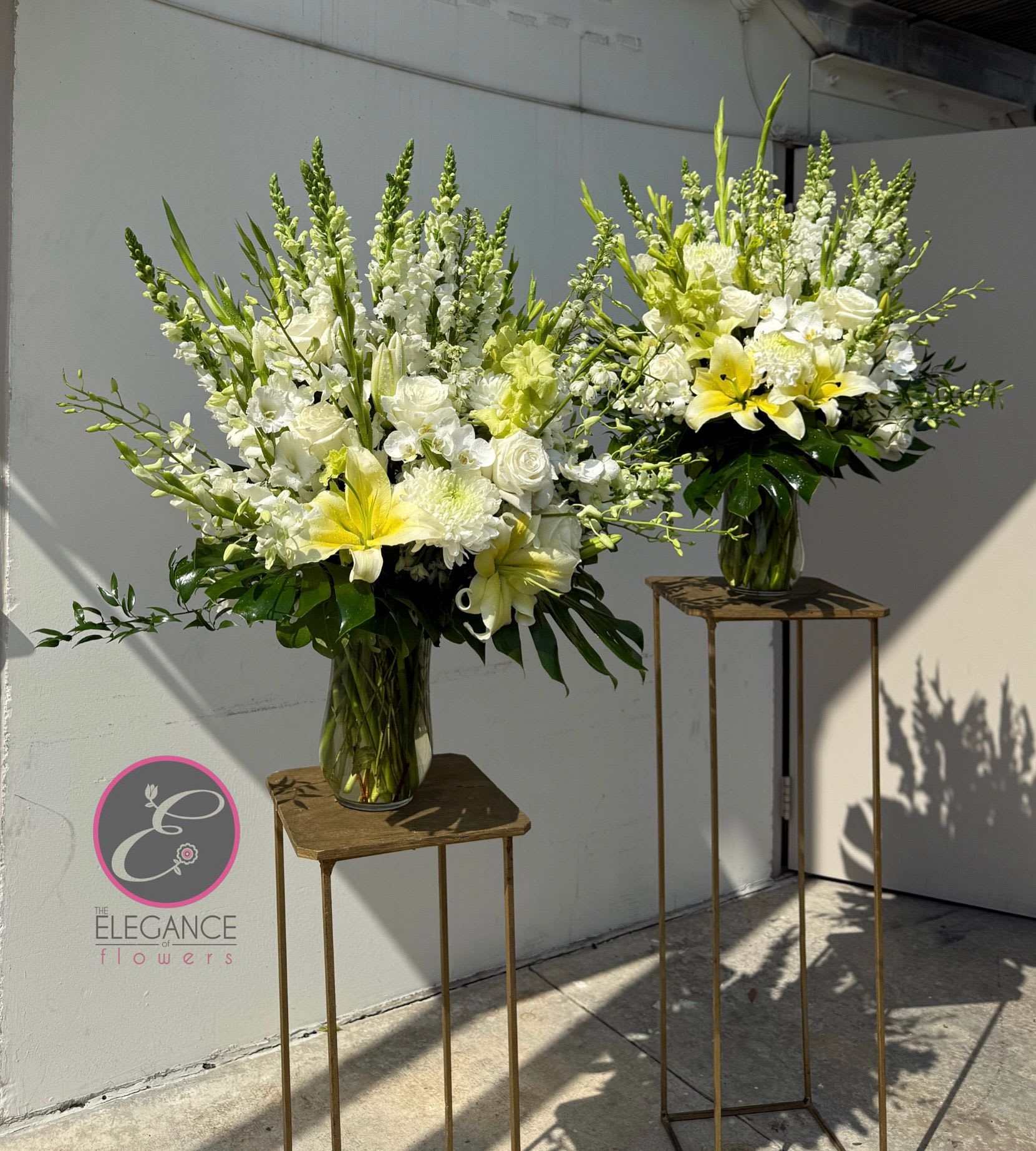 Elegant Vase Pair #2 Elegant Vase Pair #2 - This set includes two matching vases, perfect for displaying together. Call 281-564-2600 for more information or inquiries.