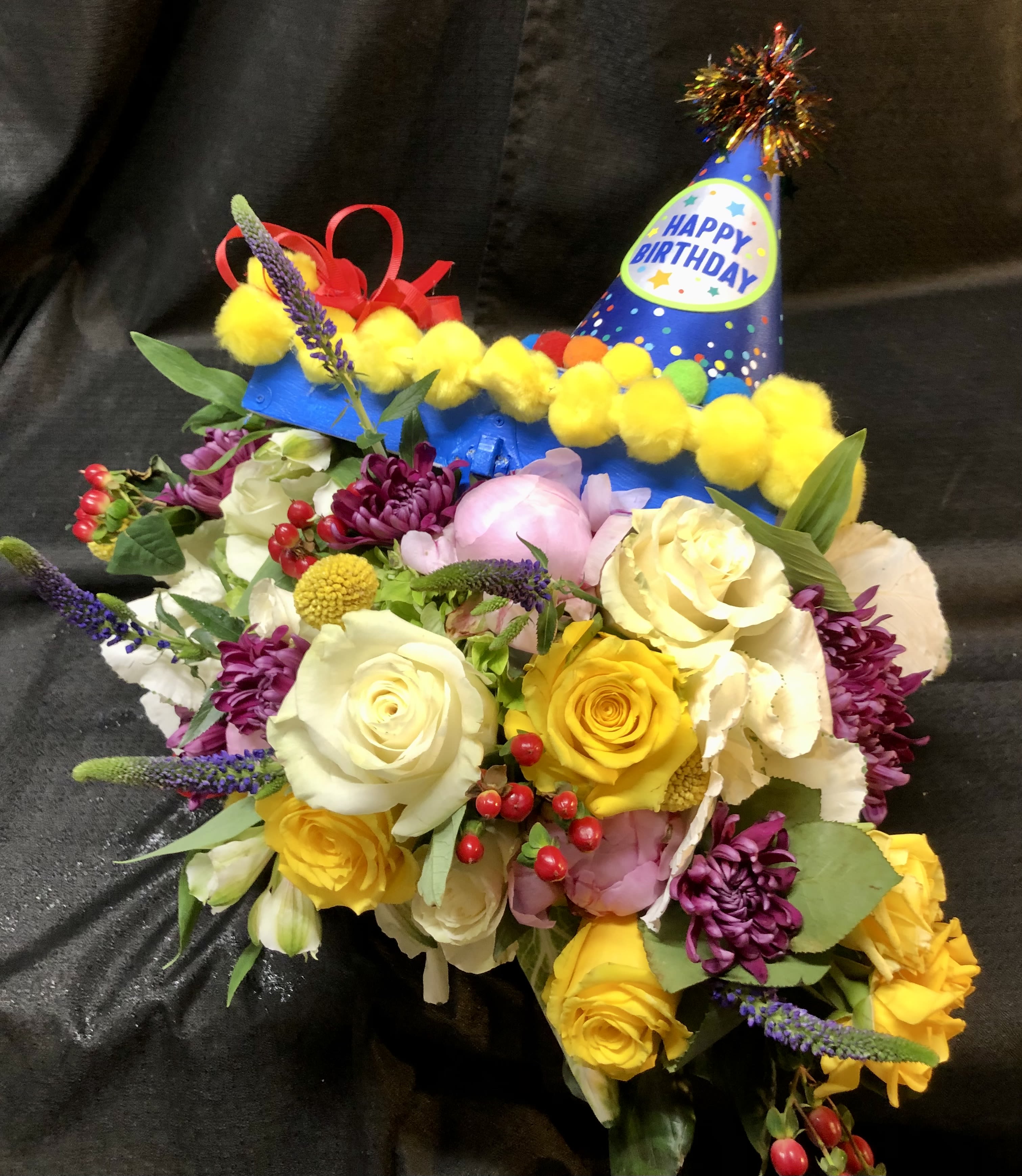 My Birthday Box - A custom box filled with matching blooms