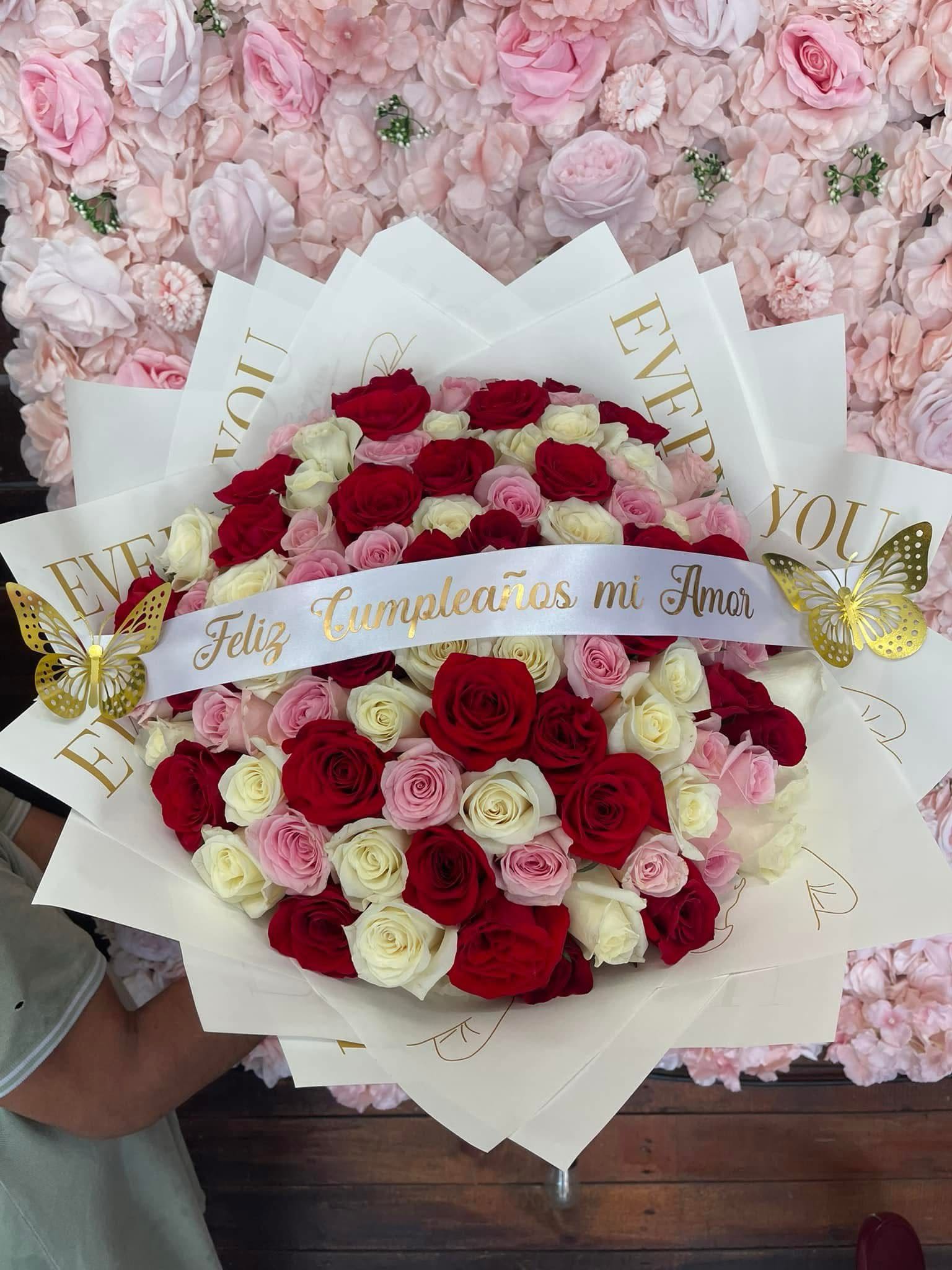 con cariño  - unidad de 60 rosas