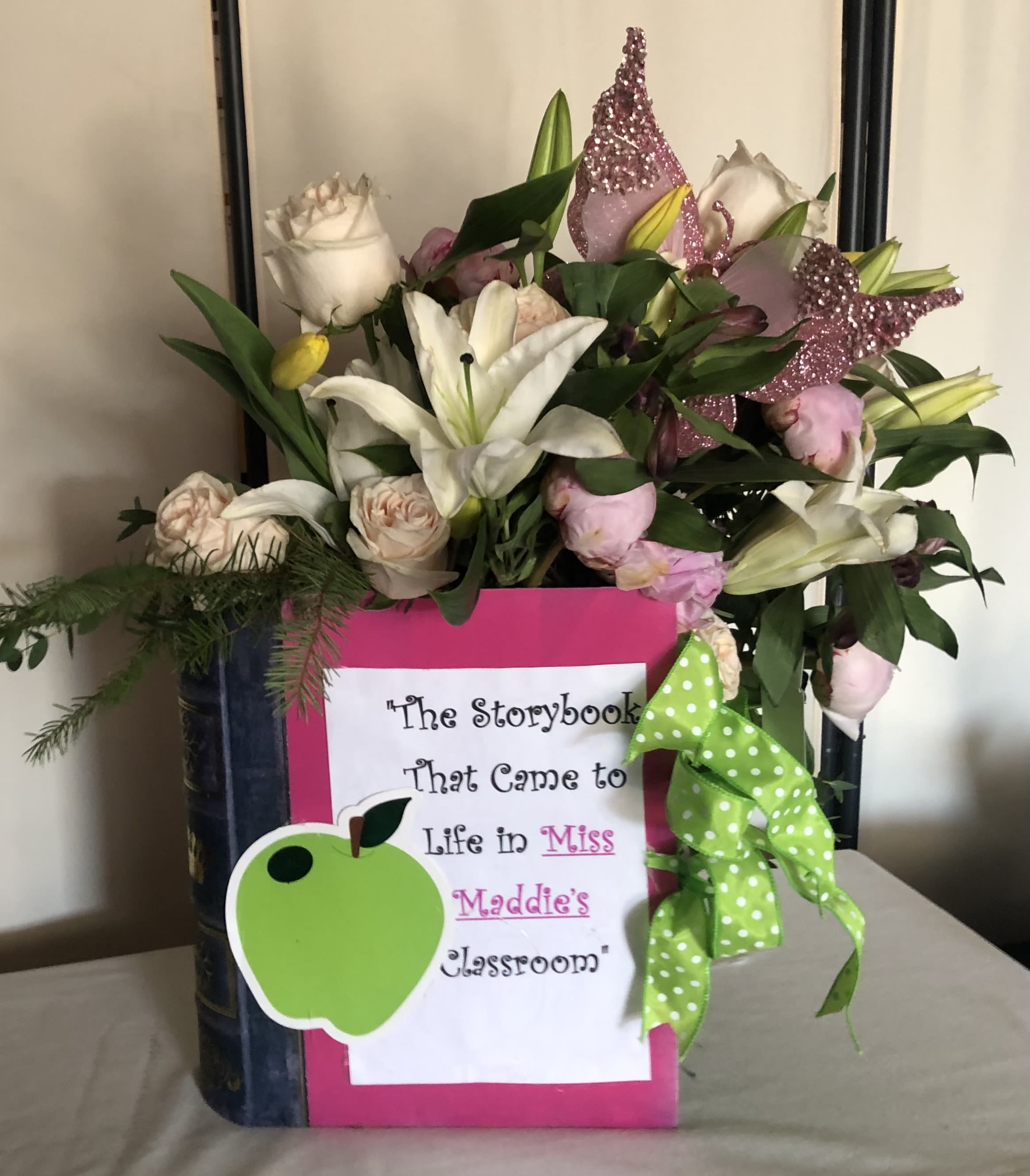BOOK OF BLOOMS - SEASONAL BLOOMS BUILT INTO A BOOK BOX.